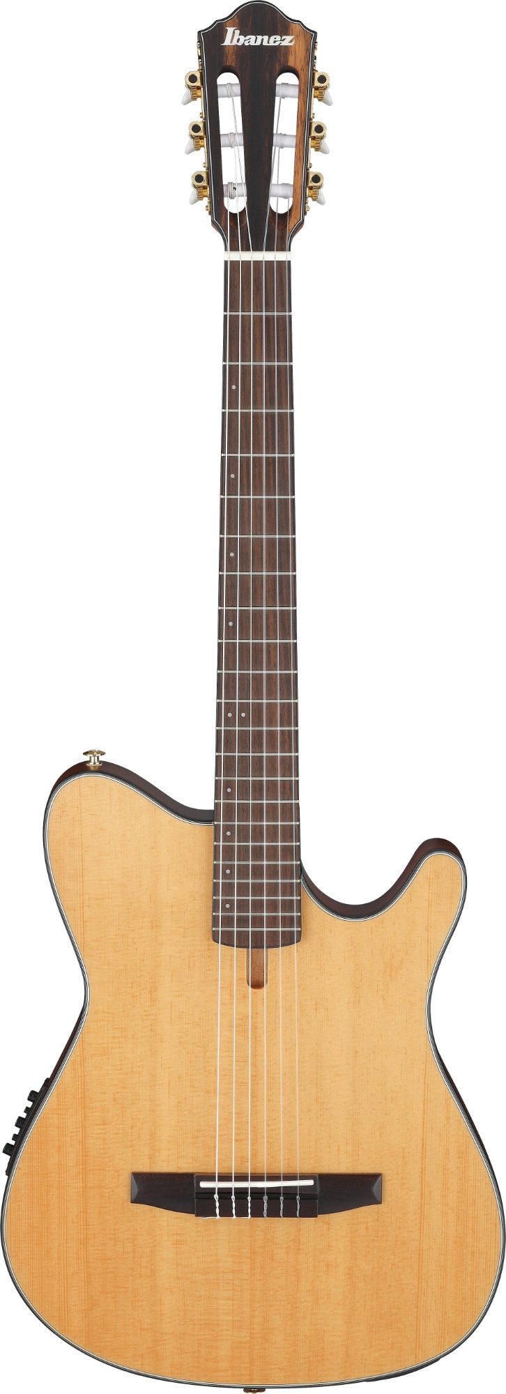 Ibanez Konzertgitarre FRH10N-NTF Brown Natural Flat, FRH, mit Tonabnehmer und Cutaway