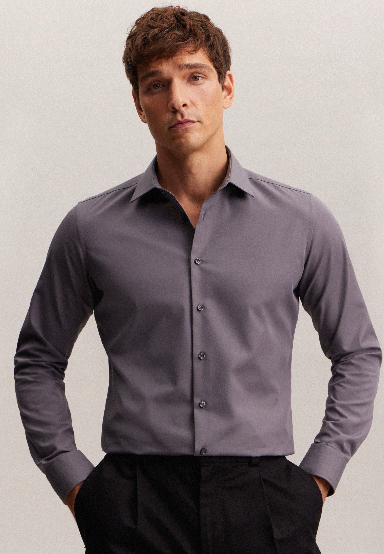 seidensticker Businesshemd Schwarze Rose X-Slim Kentkragen günstig online kaufen