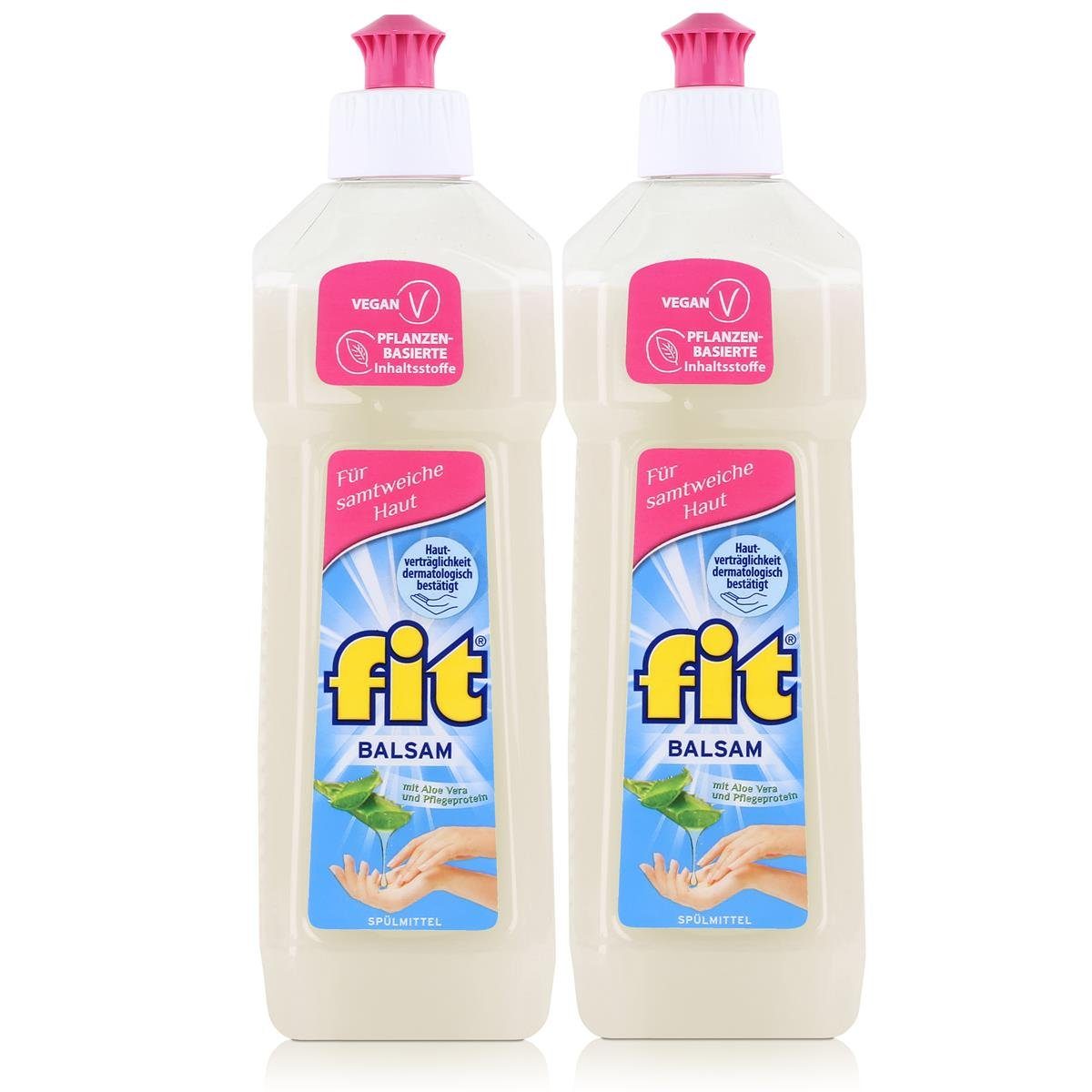 Pac fit 500ml - Vera Geschirrspülmittel und Spülmittel Mit Aloe Pflegeprotein FIT Balsam (2er