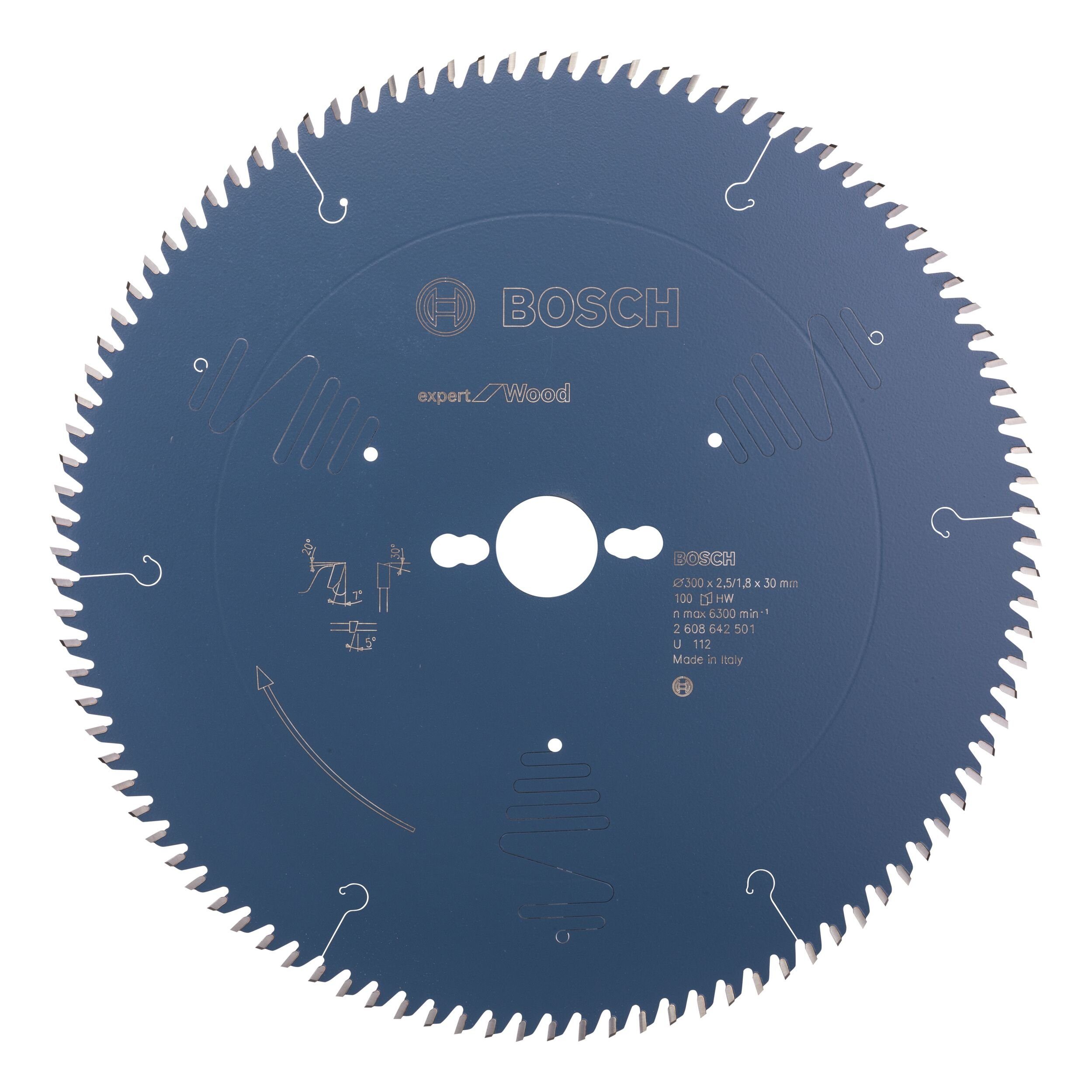 BOSCH Kreissägeblatt Expert 100Z, For Wood - 300 x 30 x 2,5 mm