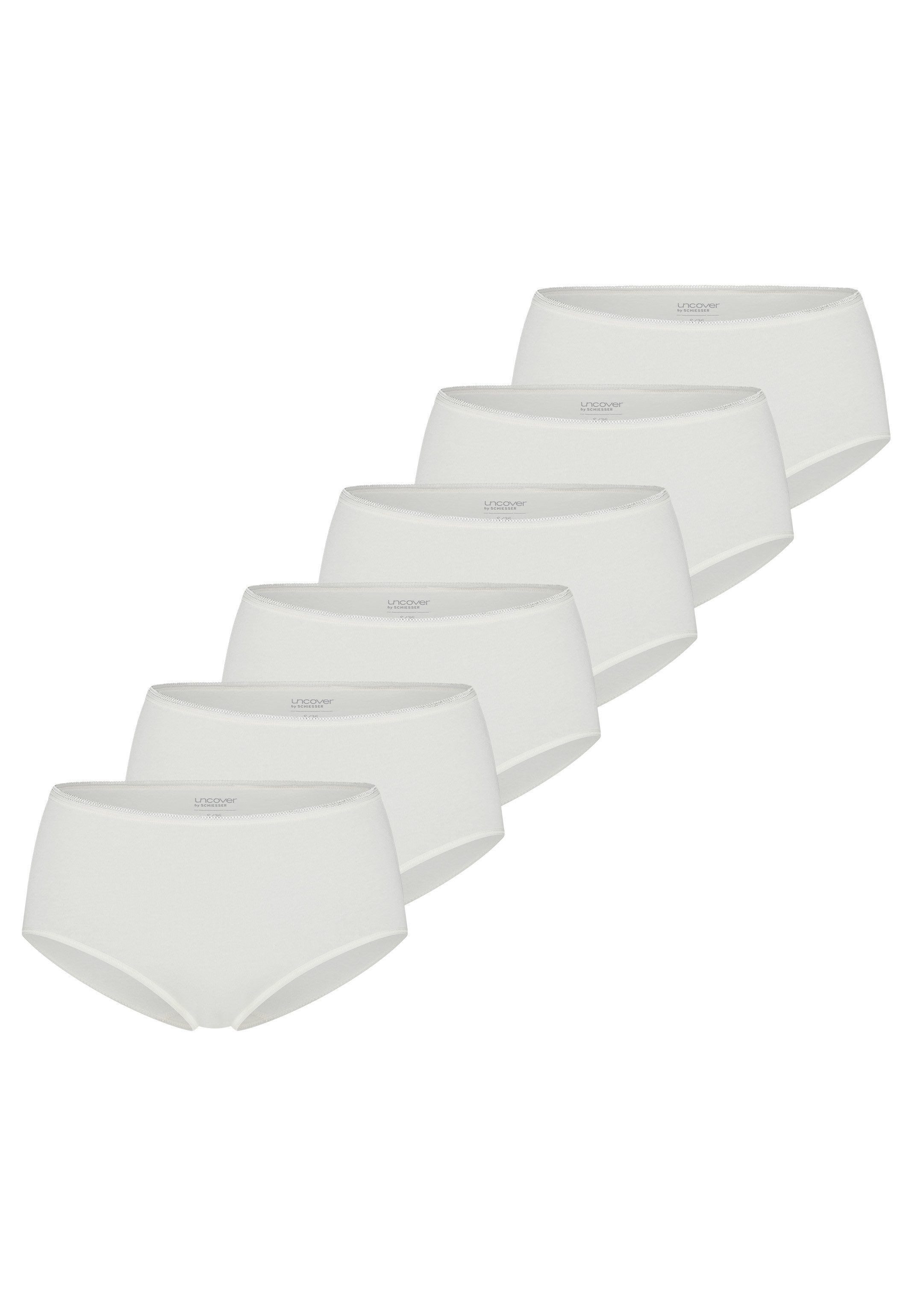 uncover by SCHIESSER Midislip 6er Pack Bamboo Cotton (Spar-Set, 6-St) Midi Slip - Baumwolle - Atmungsaktiv - Hochwertig verarbeitet