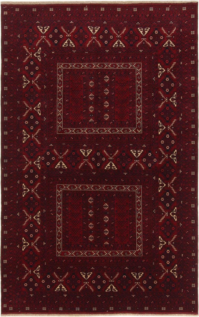 Orientteppich Afghan Mauri 158x251 Handgeknüpfter Orientteppich, Nain Trading, rechteckig, Höhe: 6 mm
