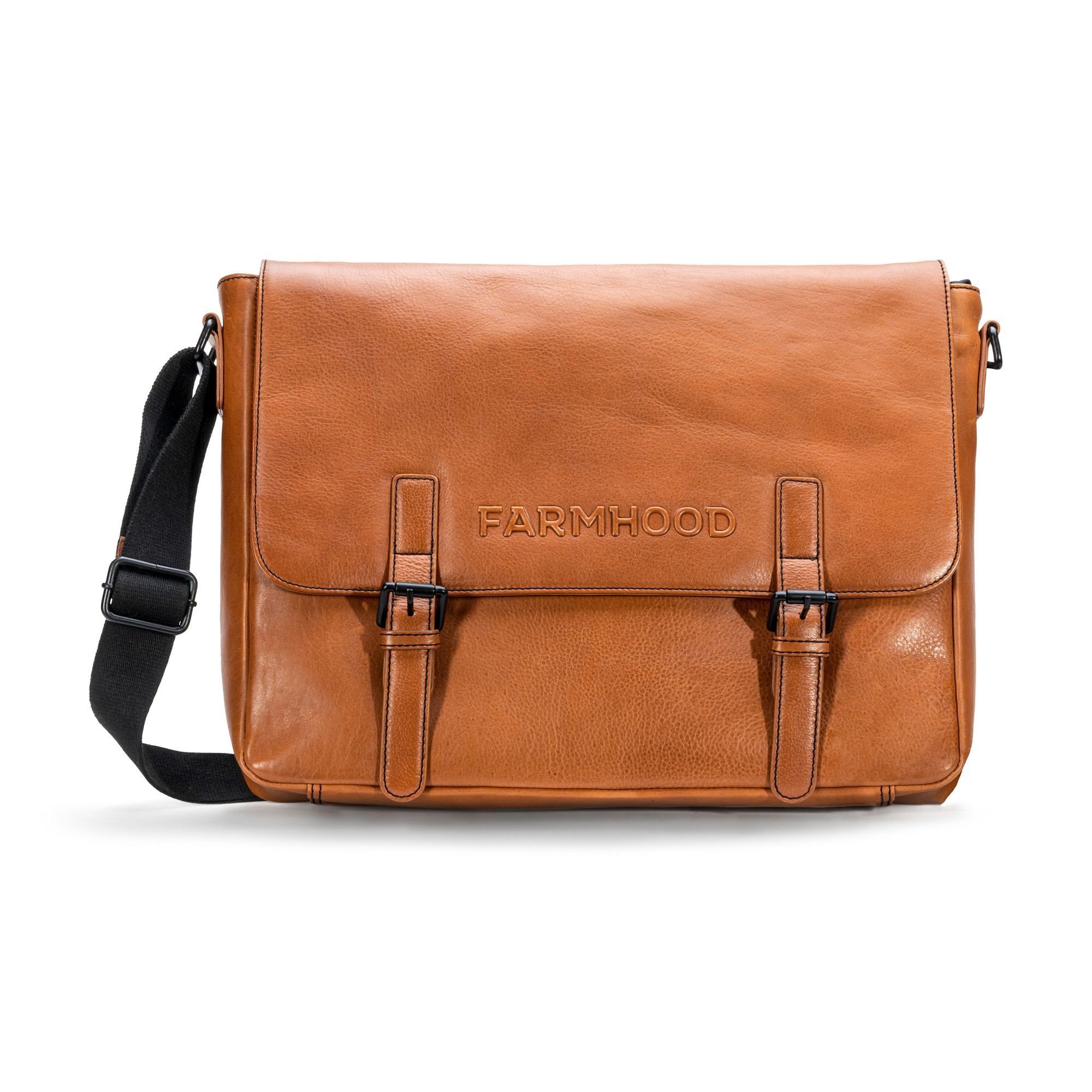 cognac Aktentasche Leder Memphis, Farmhood