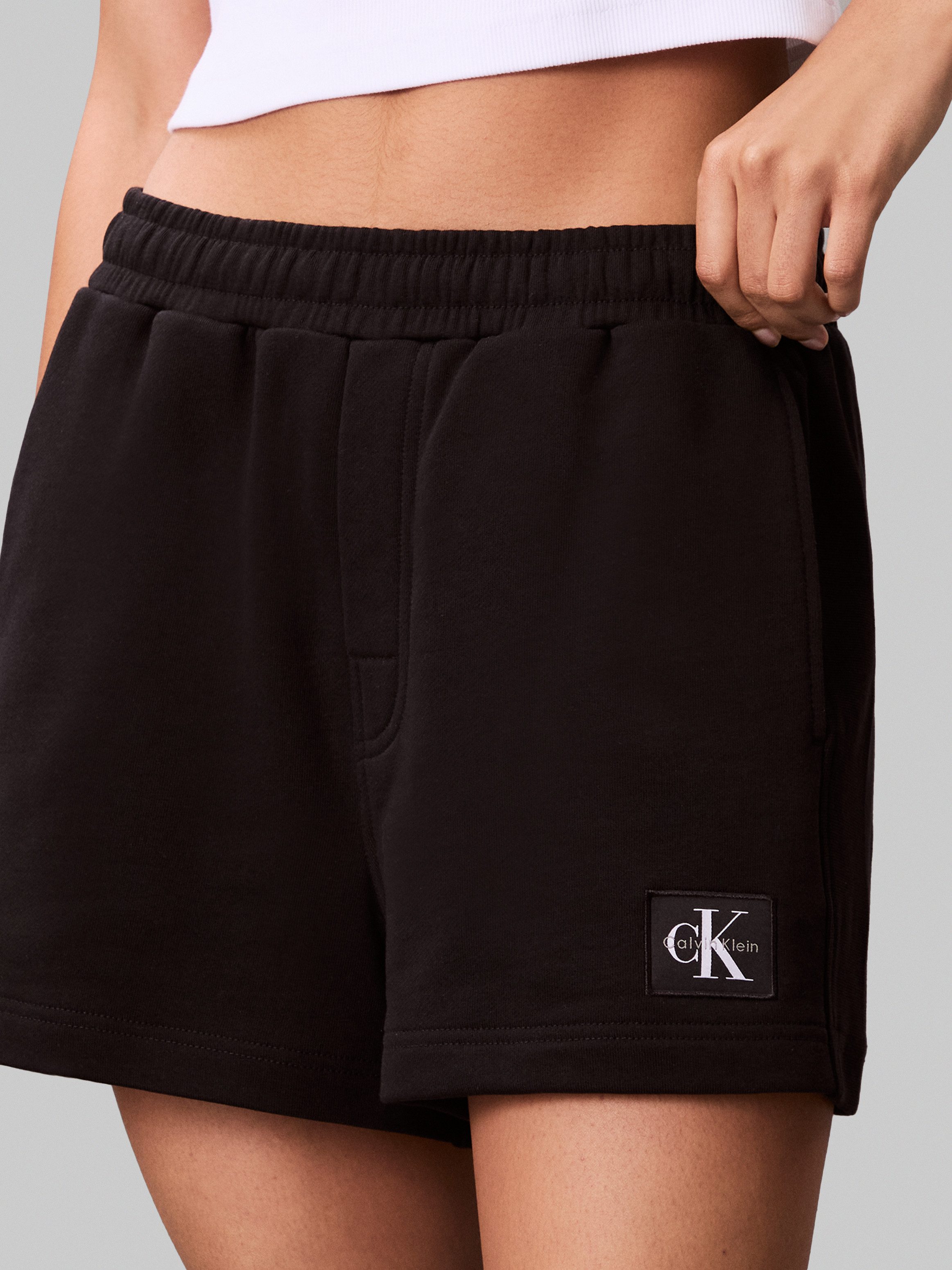 Calvin Klein Jeans Sweatshorts A - FRNCH TRRY BDG L Mit elastischem Bund