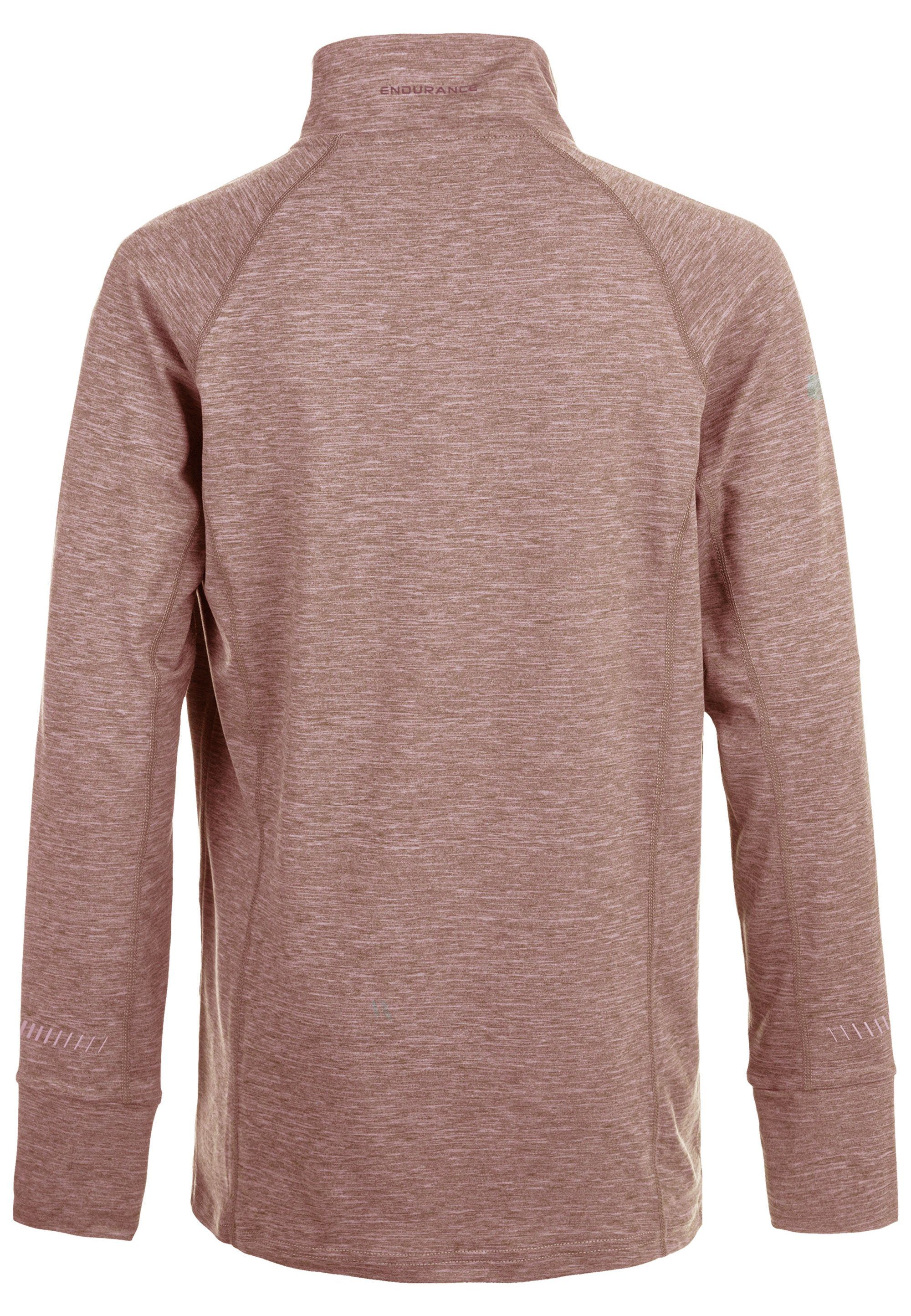 ENDURANCE Funktionsshirt LYLE mit braun-meliert Quick (1-tlg) innovativer Dry-Technologie JR