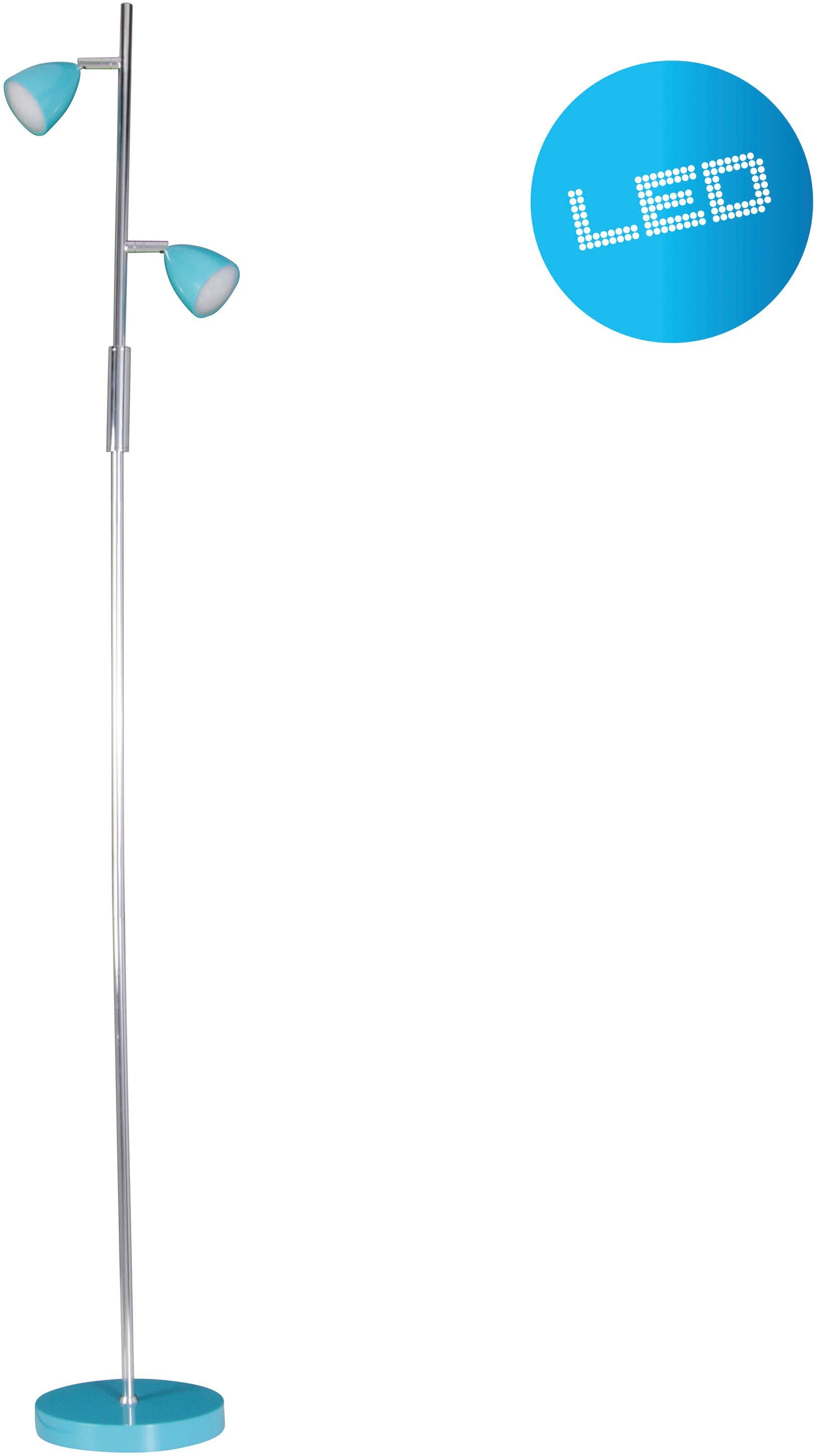 näve LED Stehlampe Aaron, LED wechselbar, Neutralweiß, 2flg., h: 145cm, Sch günstig online kaufen