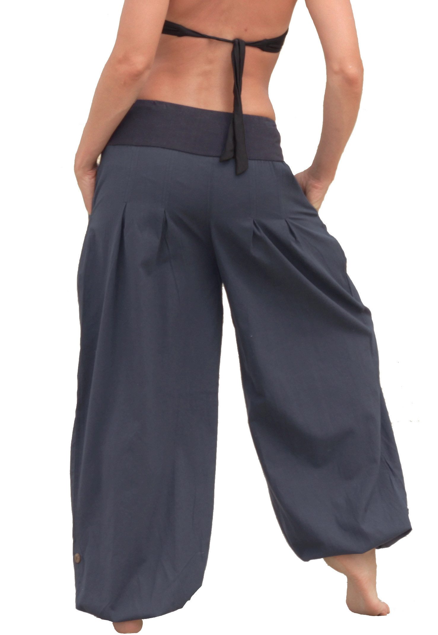 Leucht-Welten Pumphose Pumphose aus Baumwolle, Unisex, Nr. P1 Grau Baumwolle