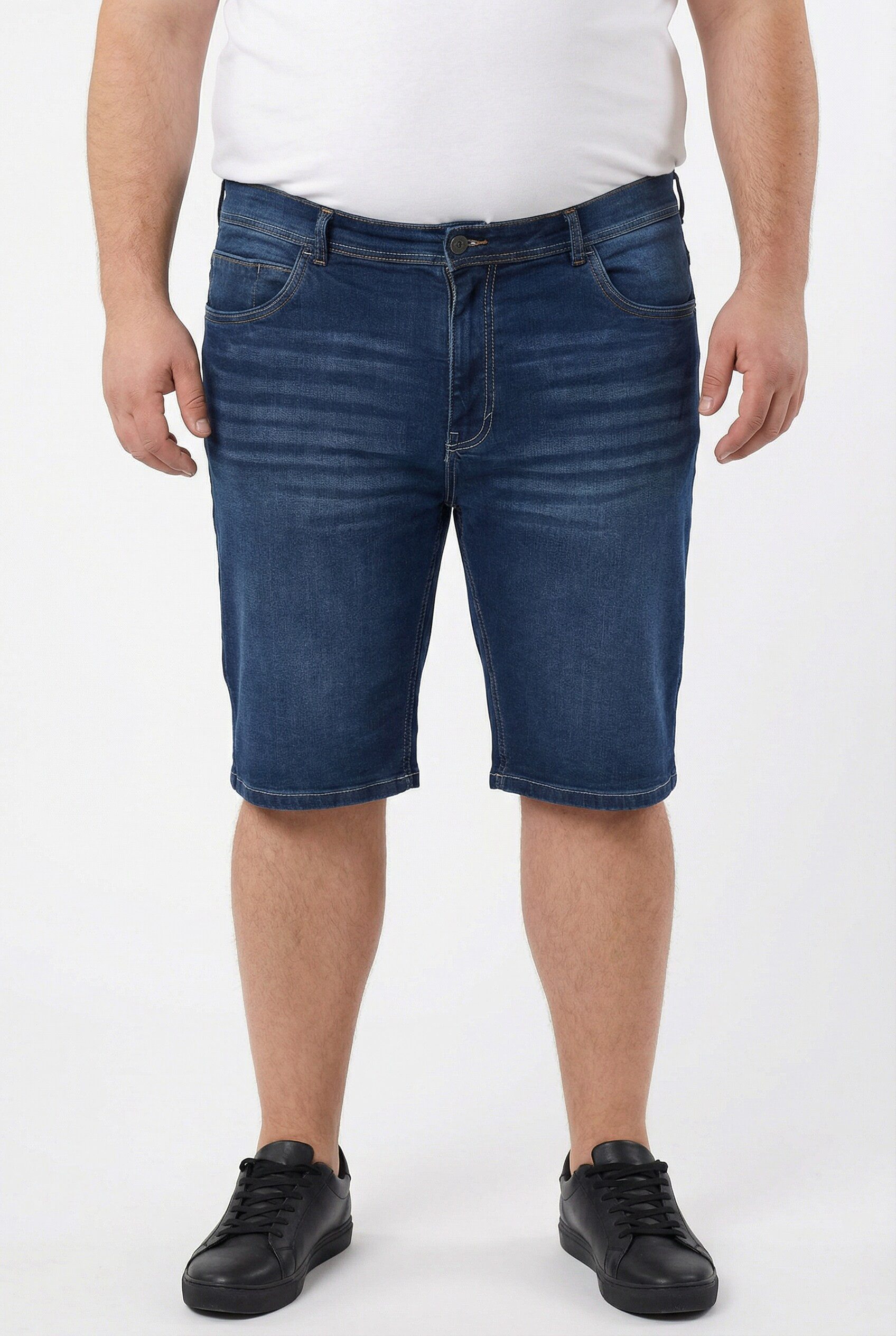 Men Plus Bermudas Jeans-Bermuda Denim FLEXLASTIC® Bauchfit bis 72