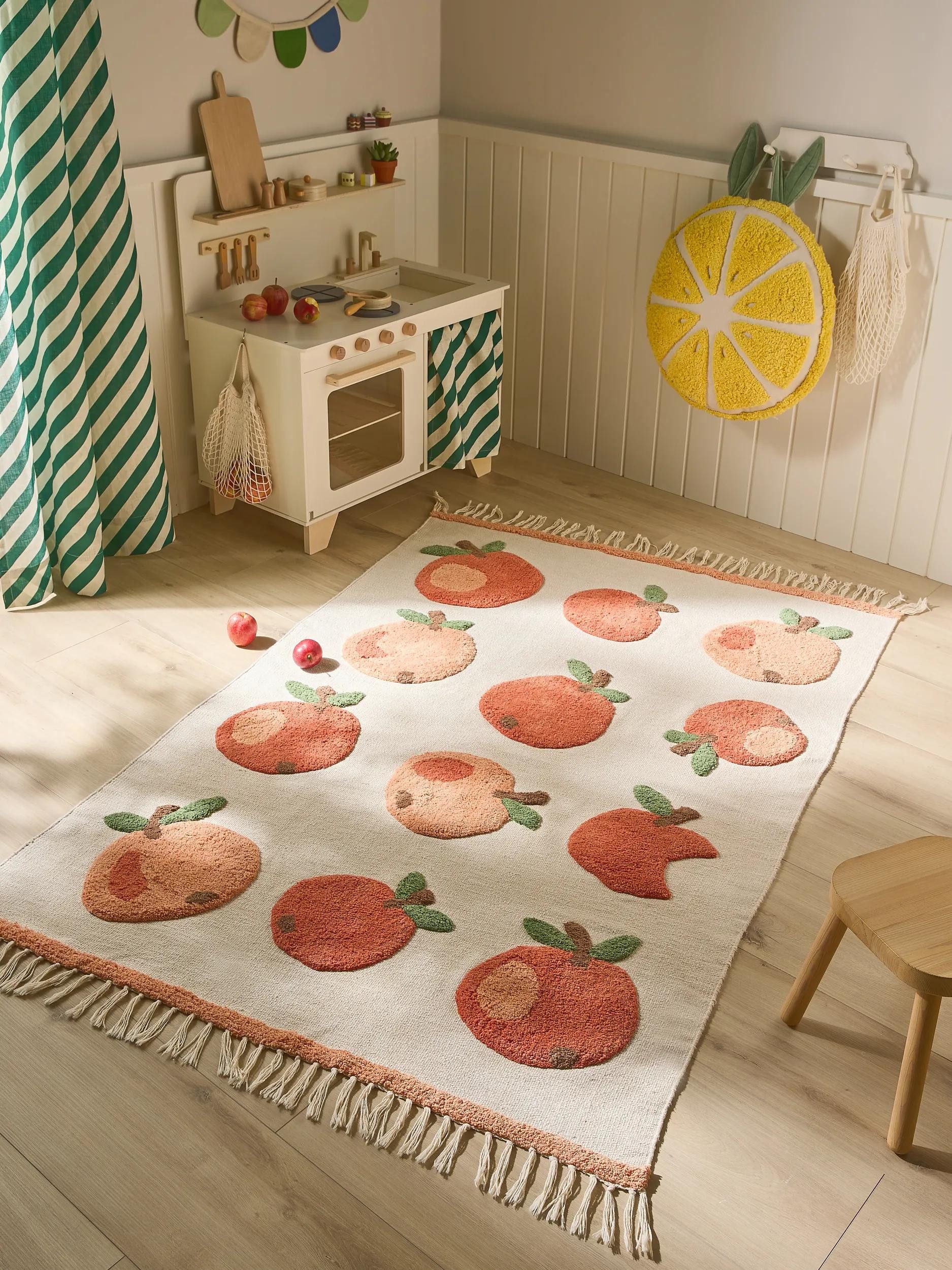 benuta Kinderteppich Alma, rechteckig, Höhe: 11 mm, Kunstfaser, Berber, Ethno-Style, Wohnzimmer