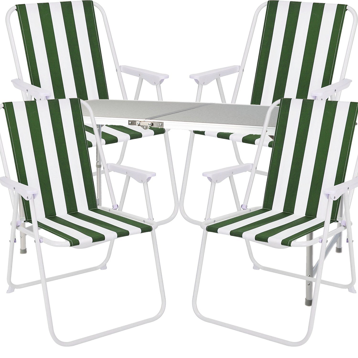 Mojawo Essgruppe 5-teiliges Campingmöbel Set Alu günstig online kaufen