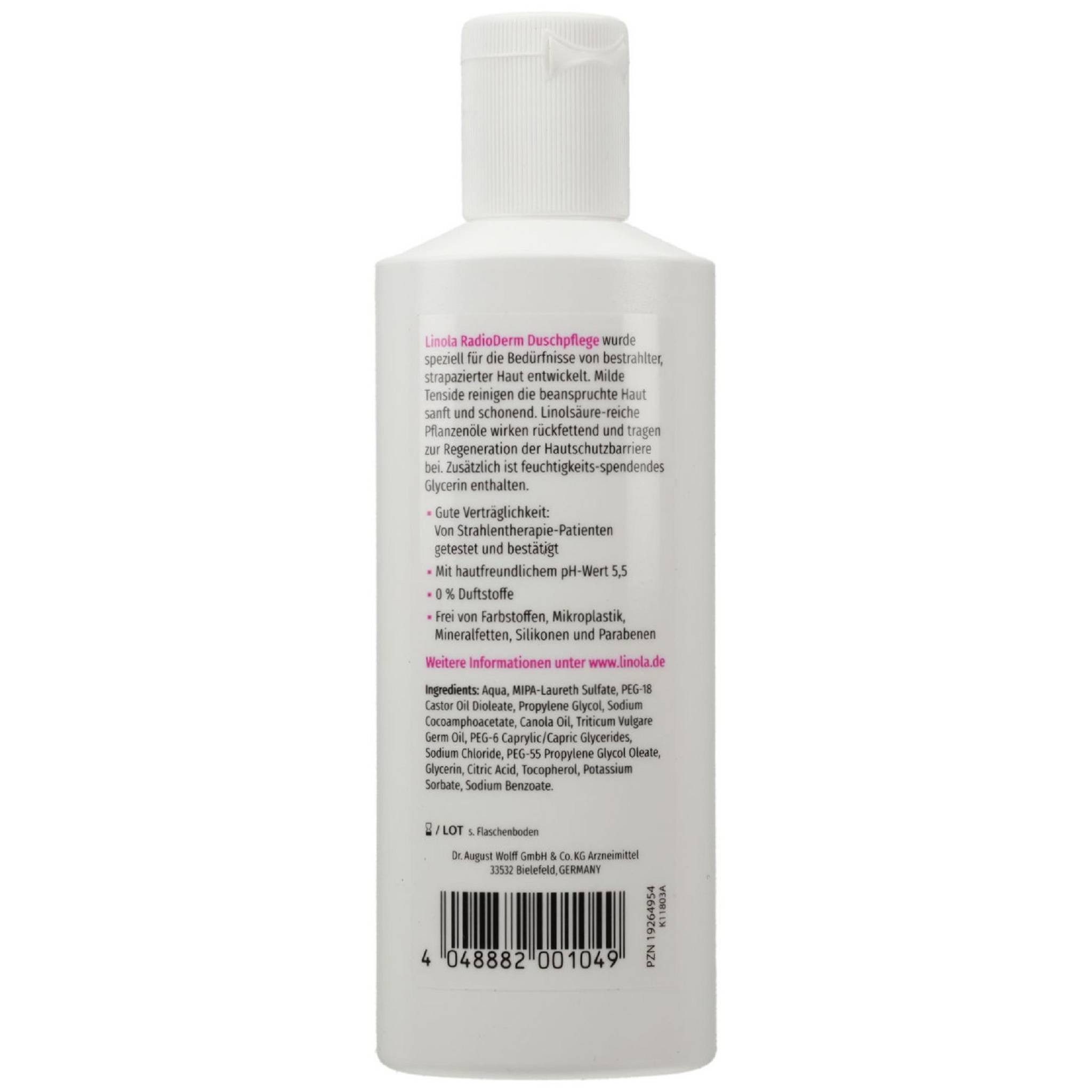 Linola Duschgel LINOLA RadioDerm Duschpflege 200ml PZN 19264954