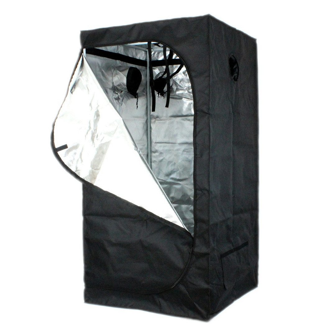 Growbird Gewächshaus Growbox 80x80x160 cm, Gewächshaus für den Innenanbau von Pflanzen