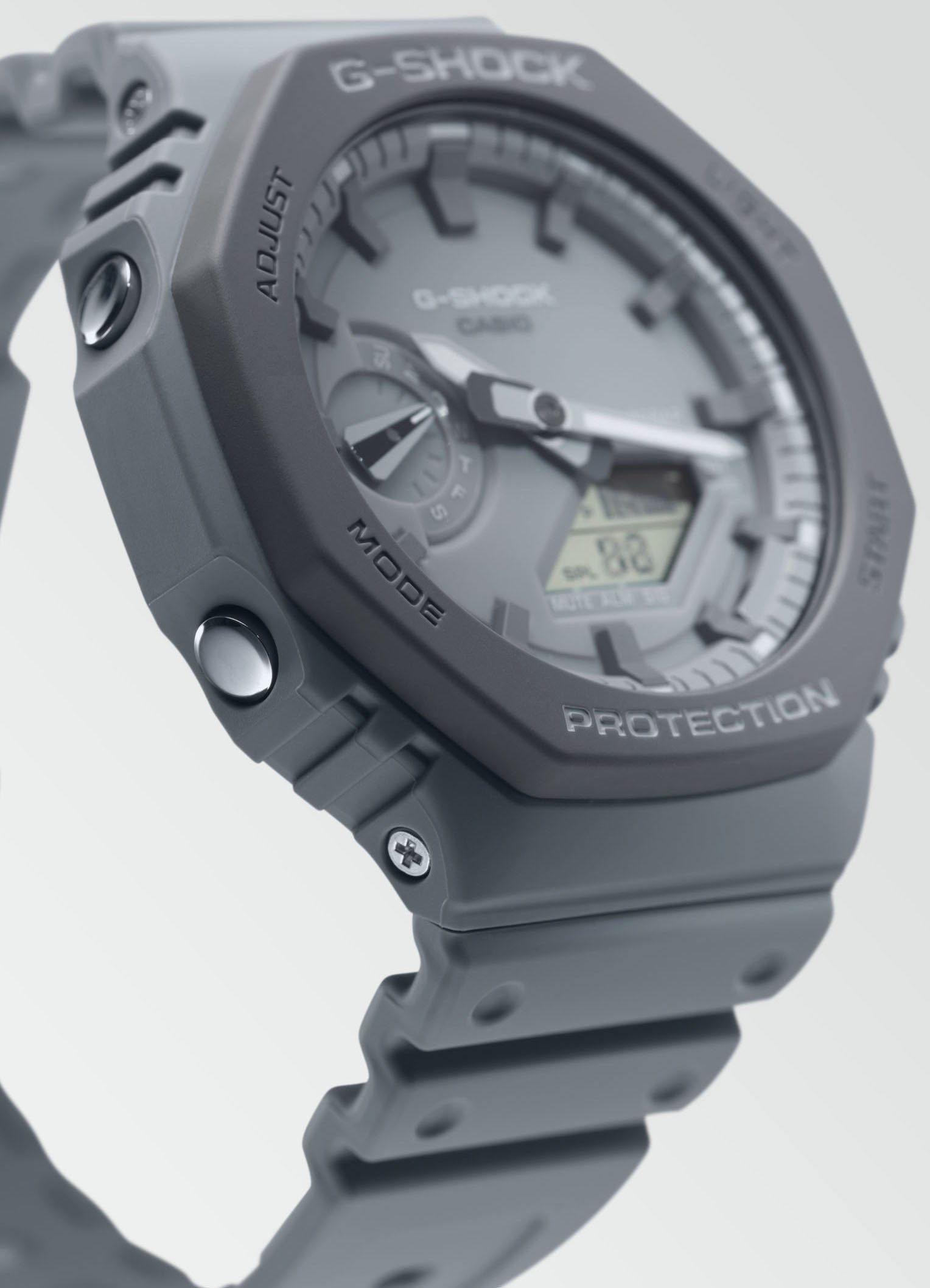CASIO G-SHOCK Chronograph GA-2110ET-8AER, Quarzuhr, Armbanduhr,Herrenuhr,digital, bis 20bar wasserd.Resinarmband
