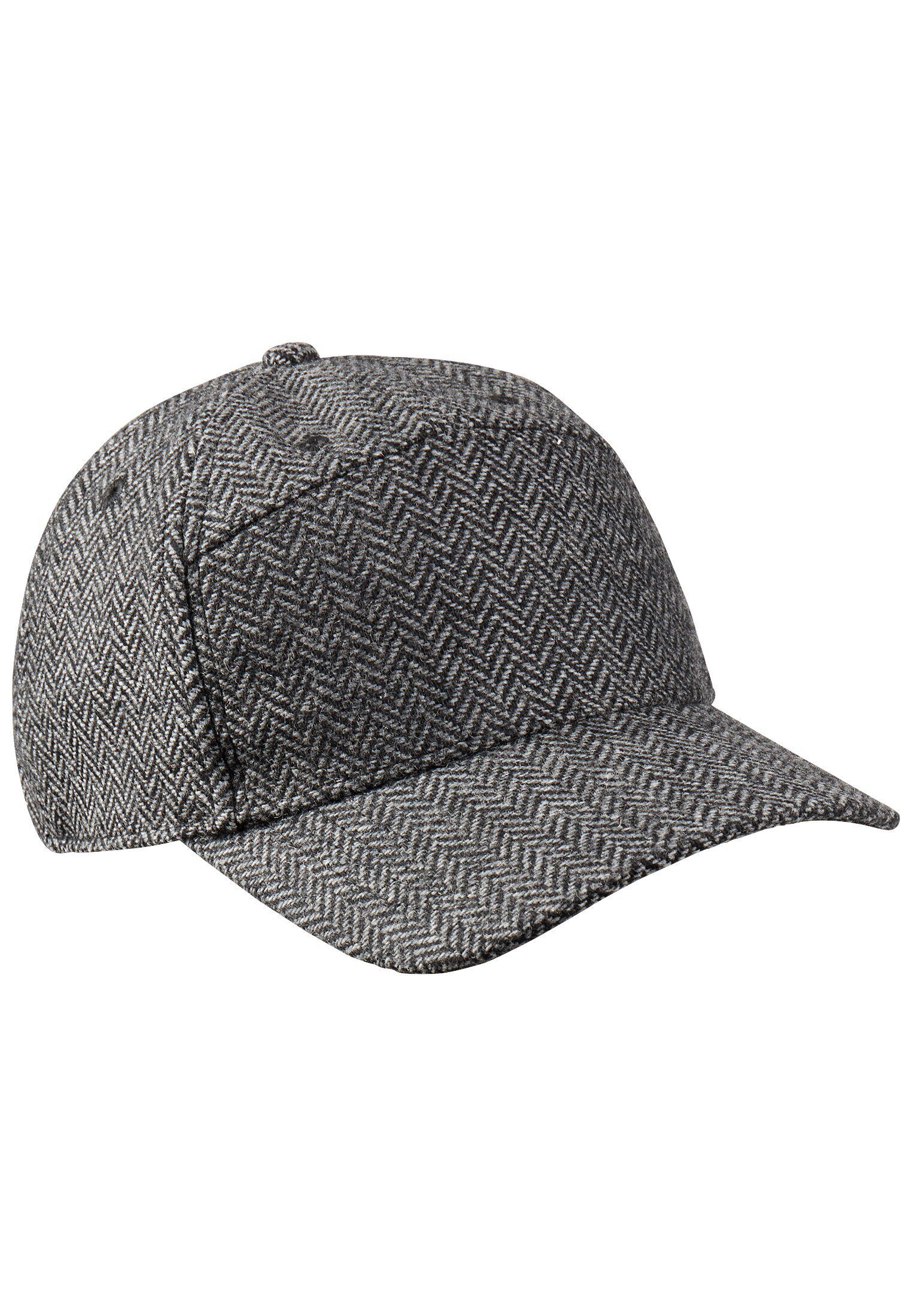 Baseball Cap im Fischgrat-Muster