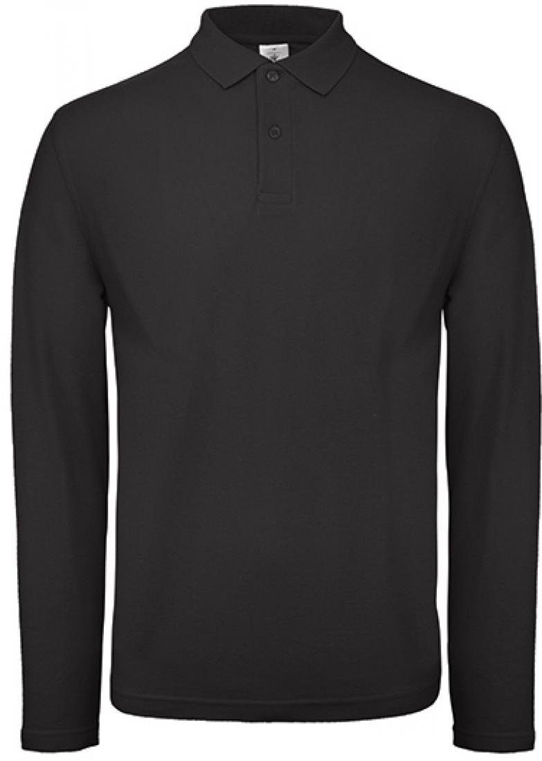 Langarm-Poloshirt Herren Long Sleeve Polo ID.001 / 100 % Baumwollpiqué
