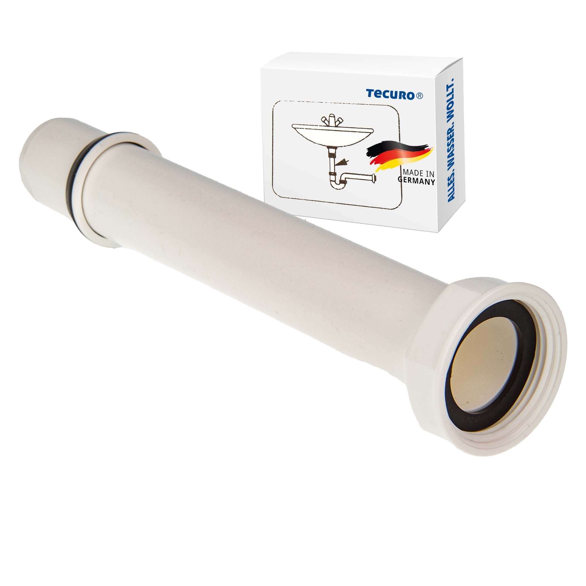 tecuro Siphon Verstellrohr Tauchrohr Verlängerung 200 mm für Geruchsverschluss