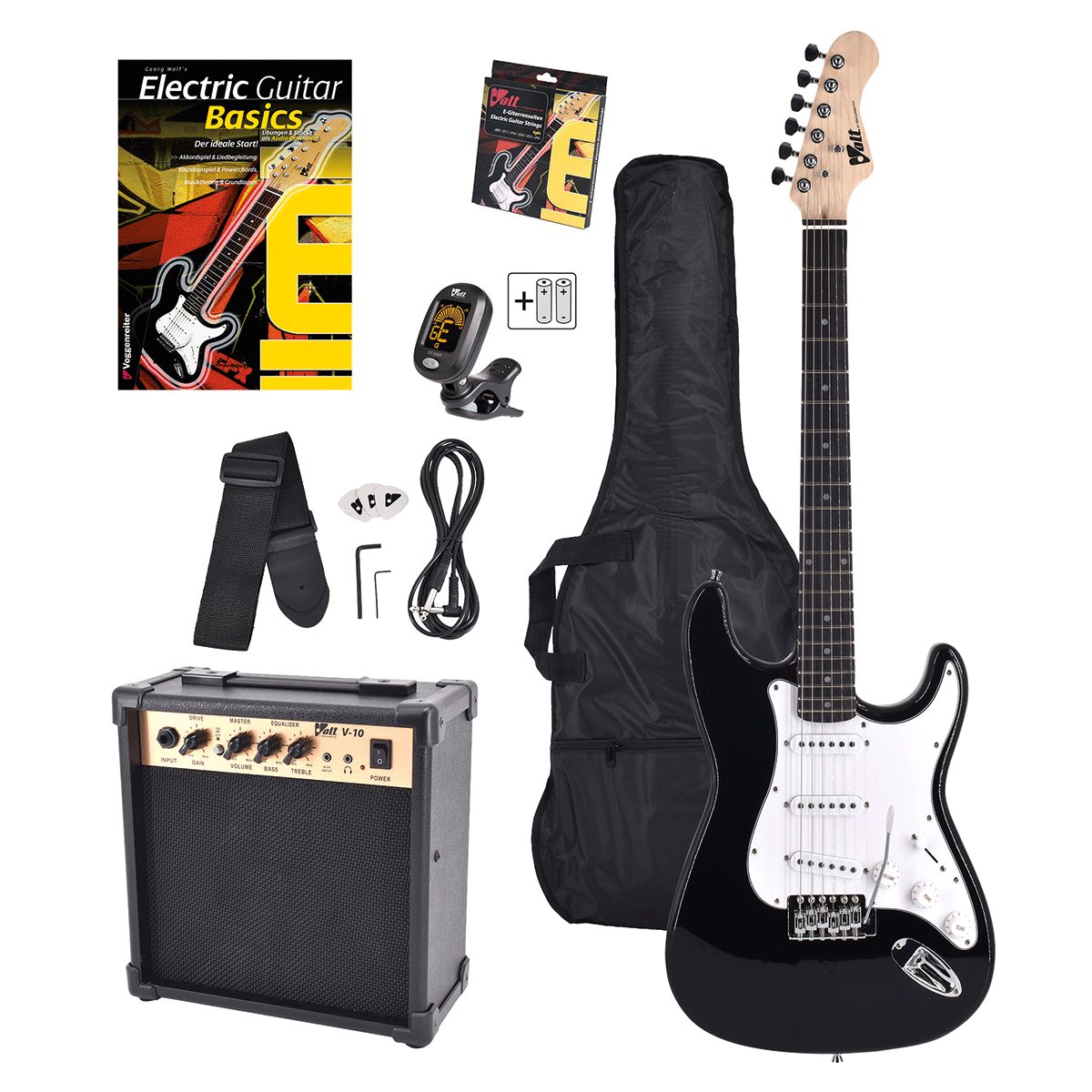 Gitarrenmechanik-Set Volt E-Gitarren-Set EG-100