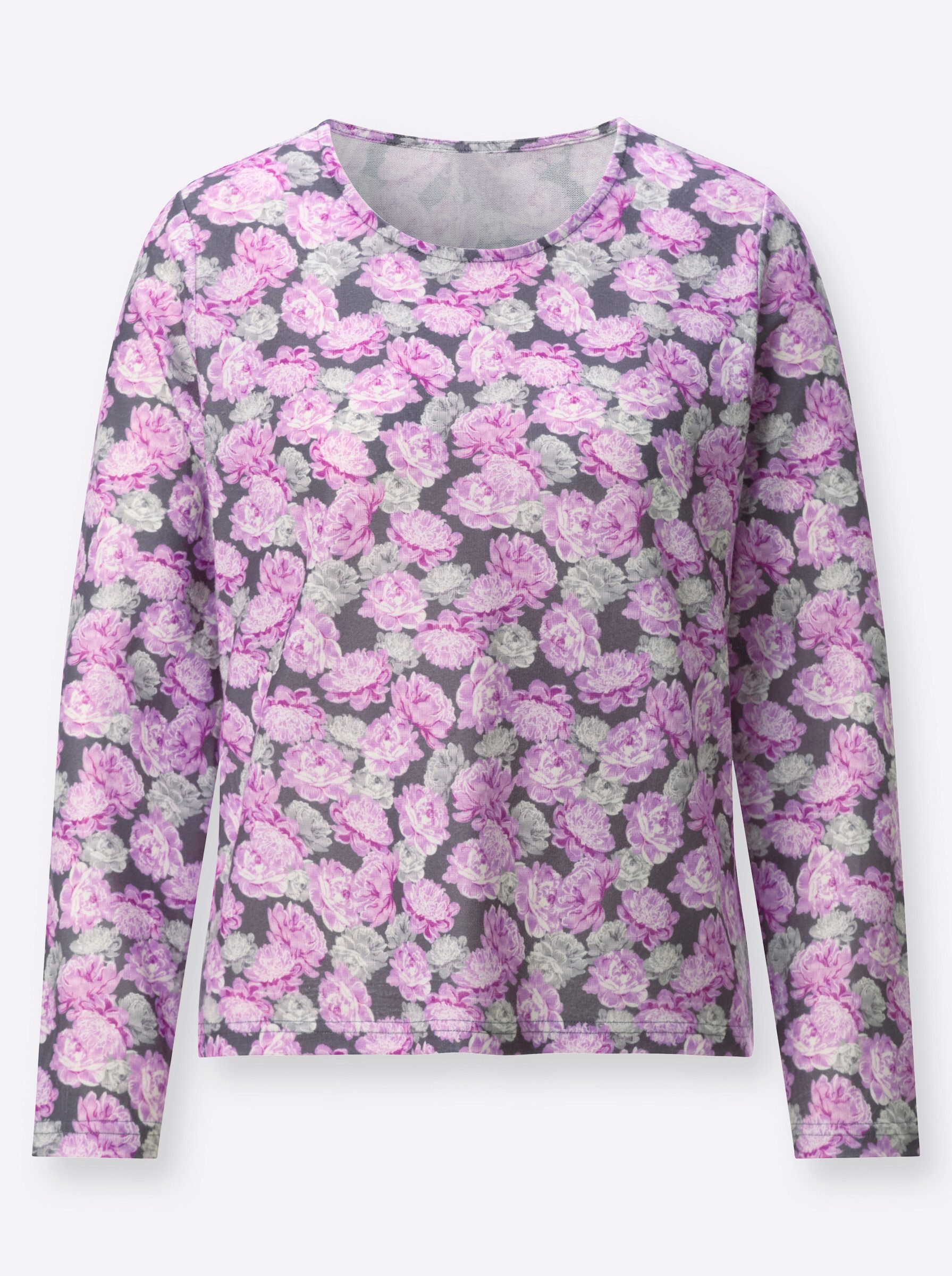 T-Shirt Rundhals-Shirt Langarm