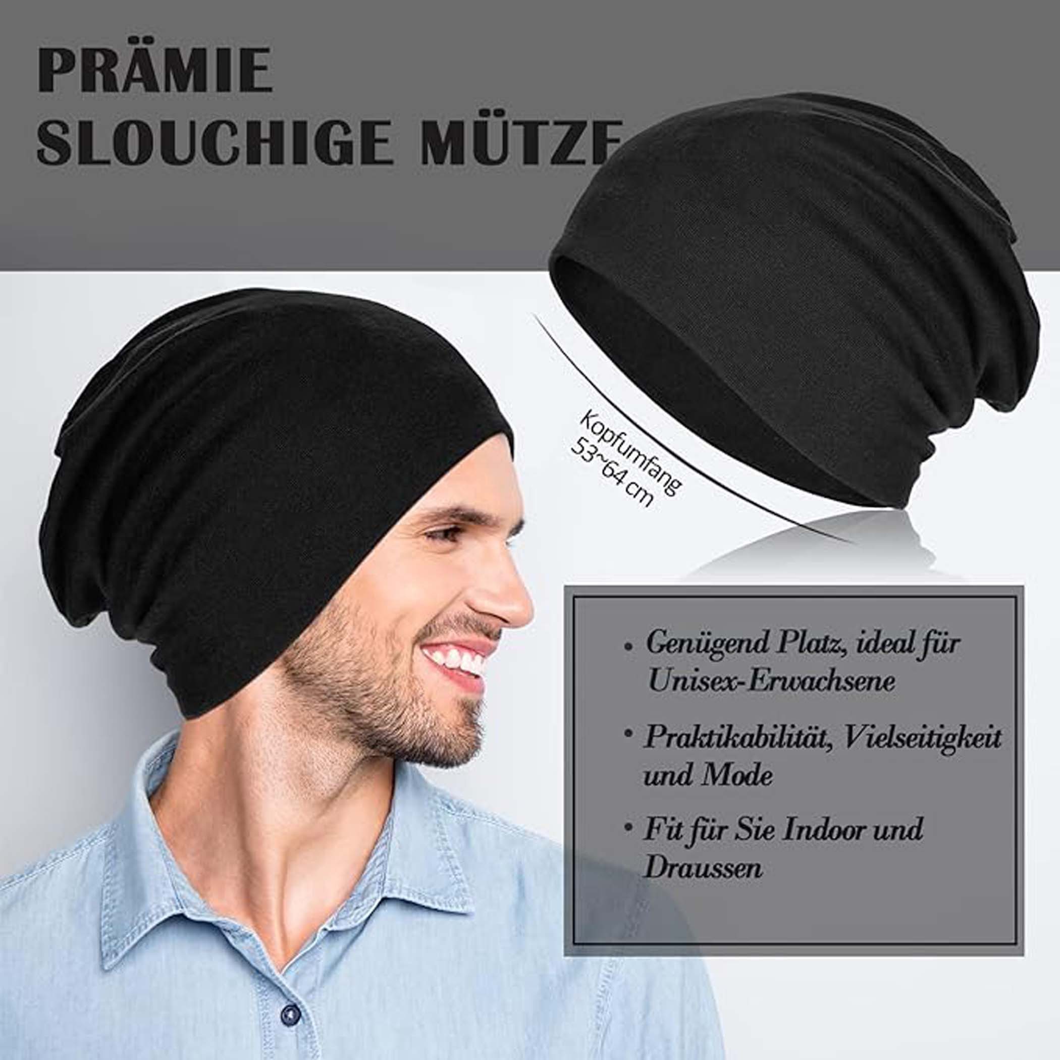 Coonoor Beanie leichte Mütze für alle Jahreszeiten geeignet (2-St)