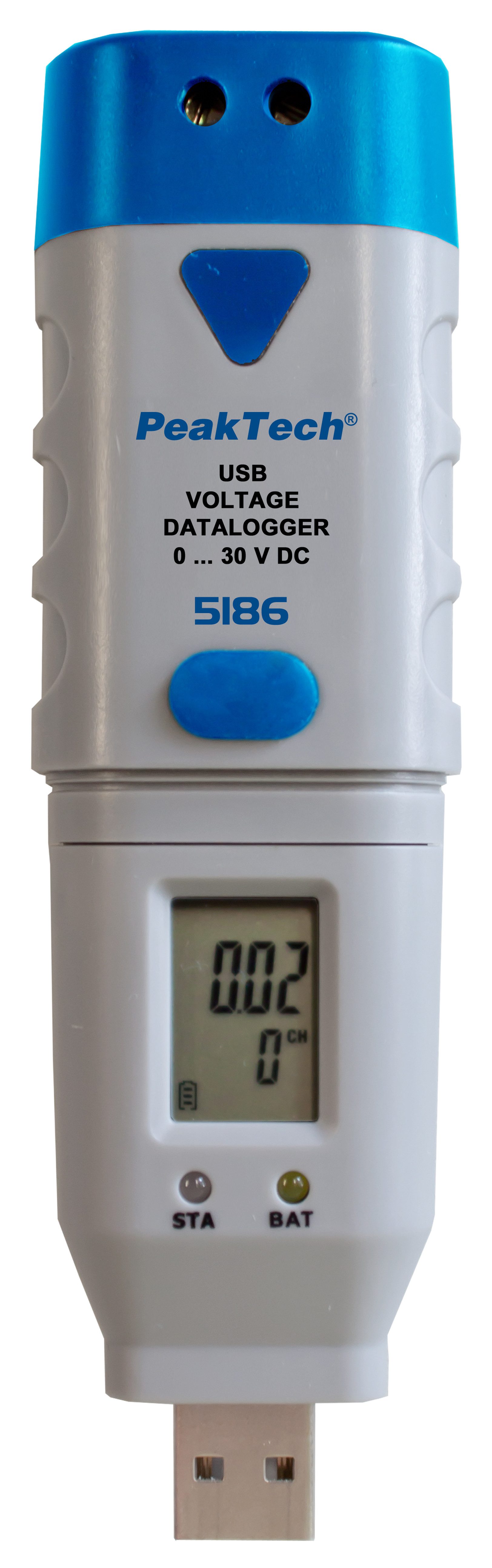 PeakTech Klimamesser USB Datenlogger für Spannung 0-30V / DC – Datenlogger