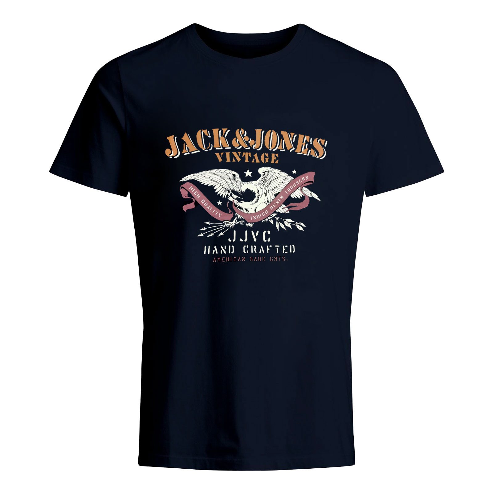 Jack & Jones Print-Shirt T-Shirt Crew Neck mit großem Markenprint günstig online kaufen