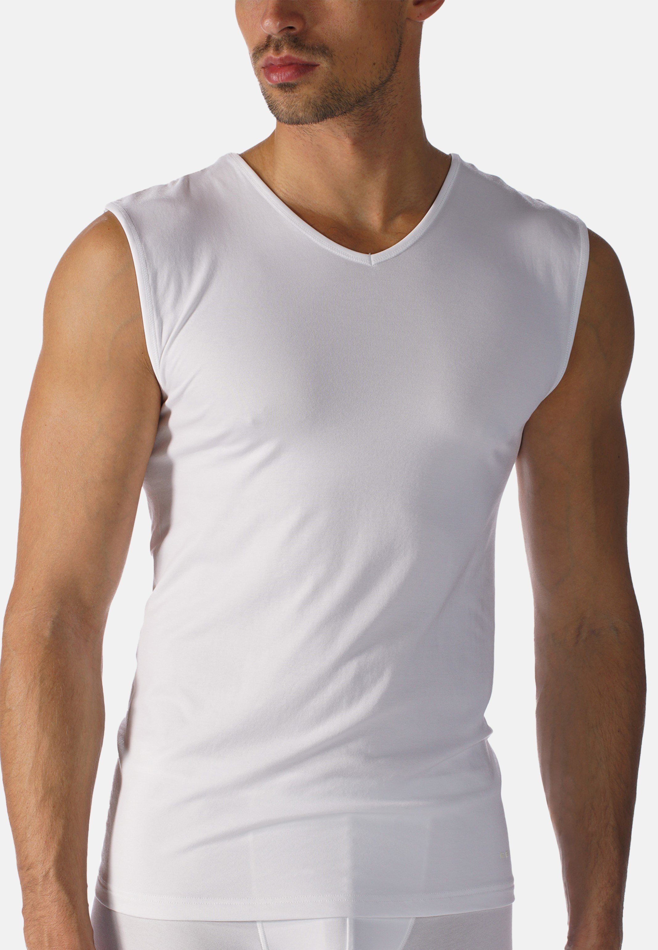 Mey Unterhemd Software (1-St) / auftragende Tanktop Seitennähte Ohne - Weiß Unterhemd
