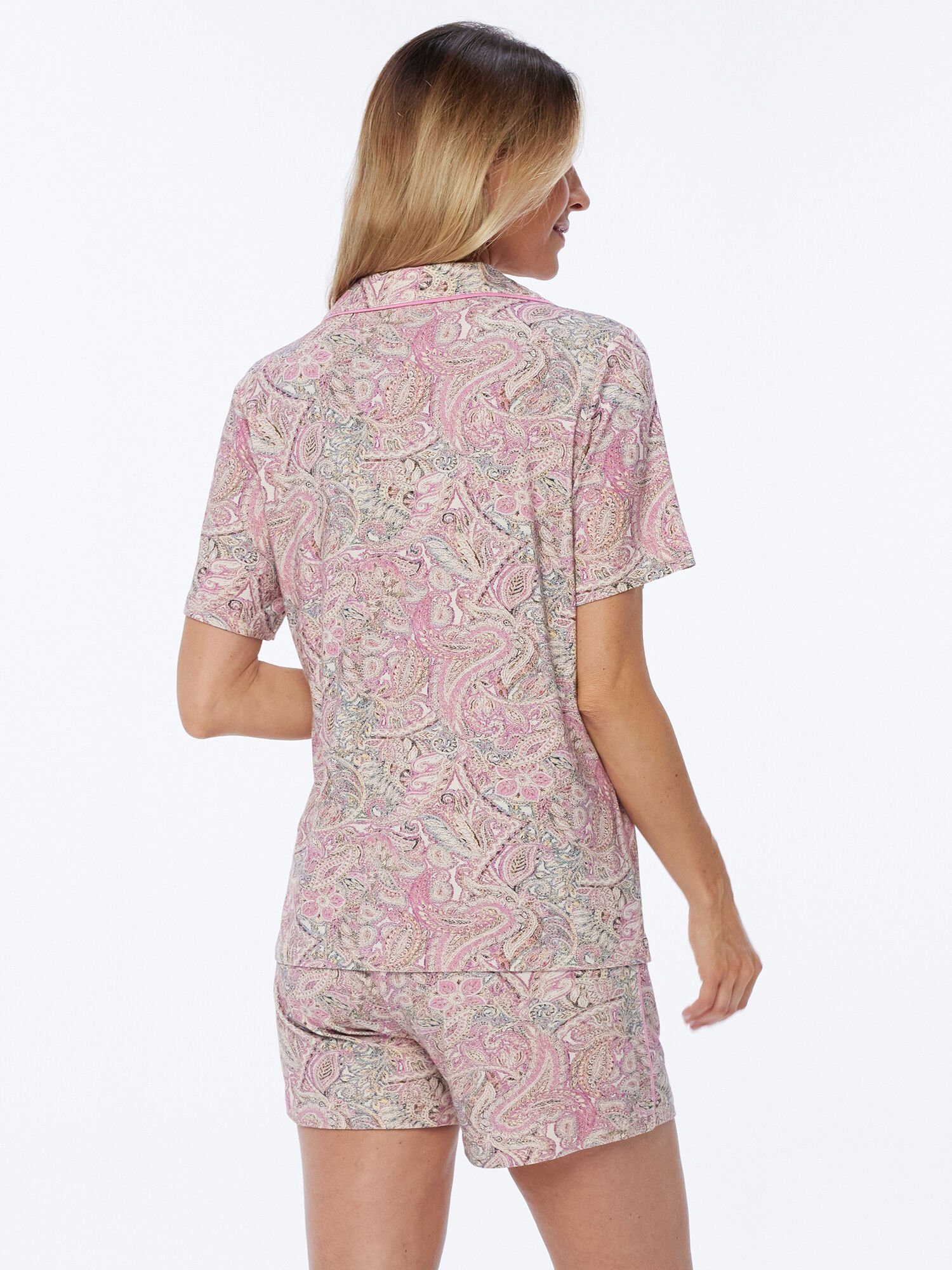 Pure Shape Pyjama Hemdbluse & Shorty elastisch (Set, 2 tlg., 2-teilig) mit günstig online kaufen