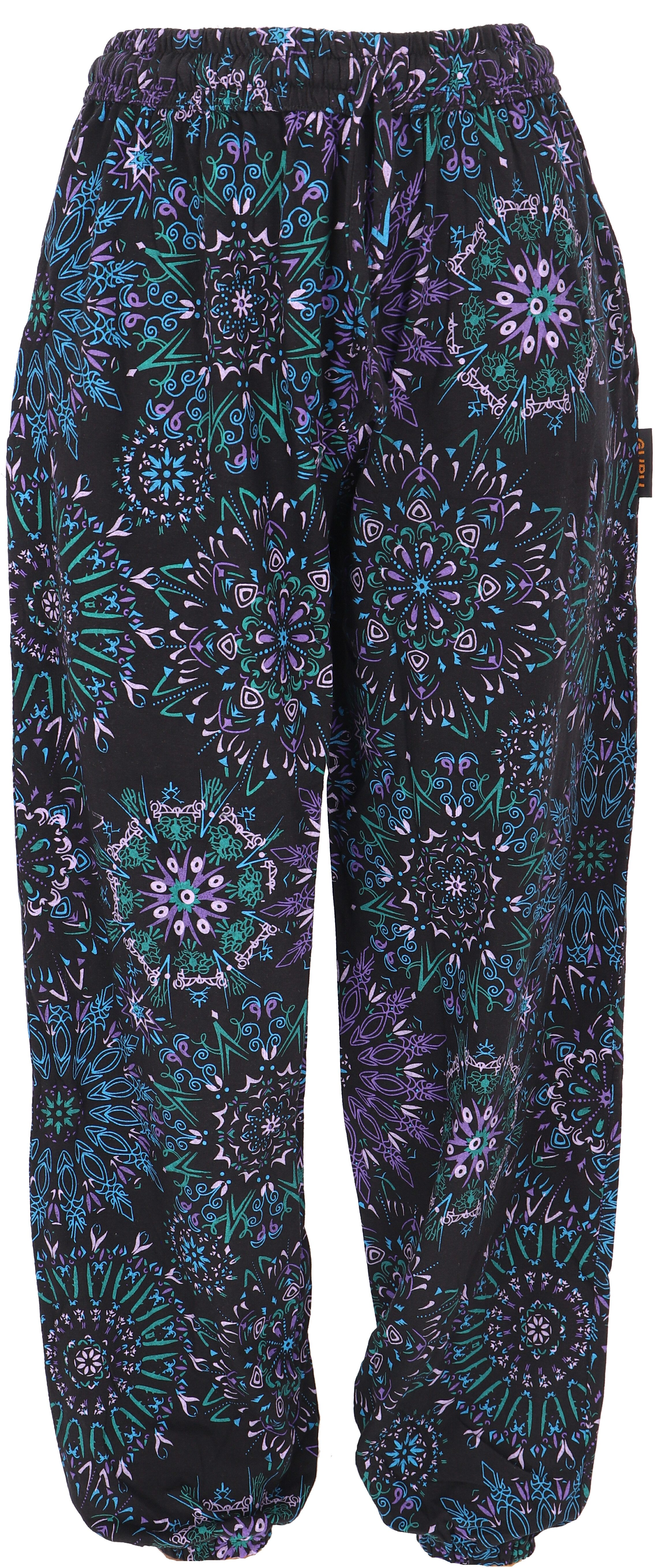 Guru-Shop Relaxhose Weite Pluderhose mit Boho günstig online kaufen
