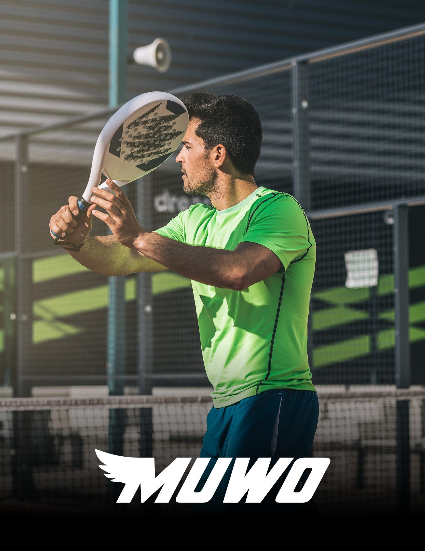 MUWO Padelschläger "Toledo" mit Tasche, (2-teiliges Set bestehend aus Padelschläger und Tasche), ausgeglichene Balance und optimale Ballkontrolle