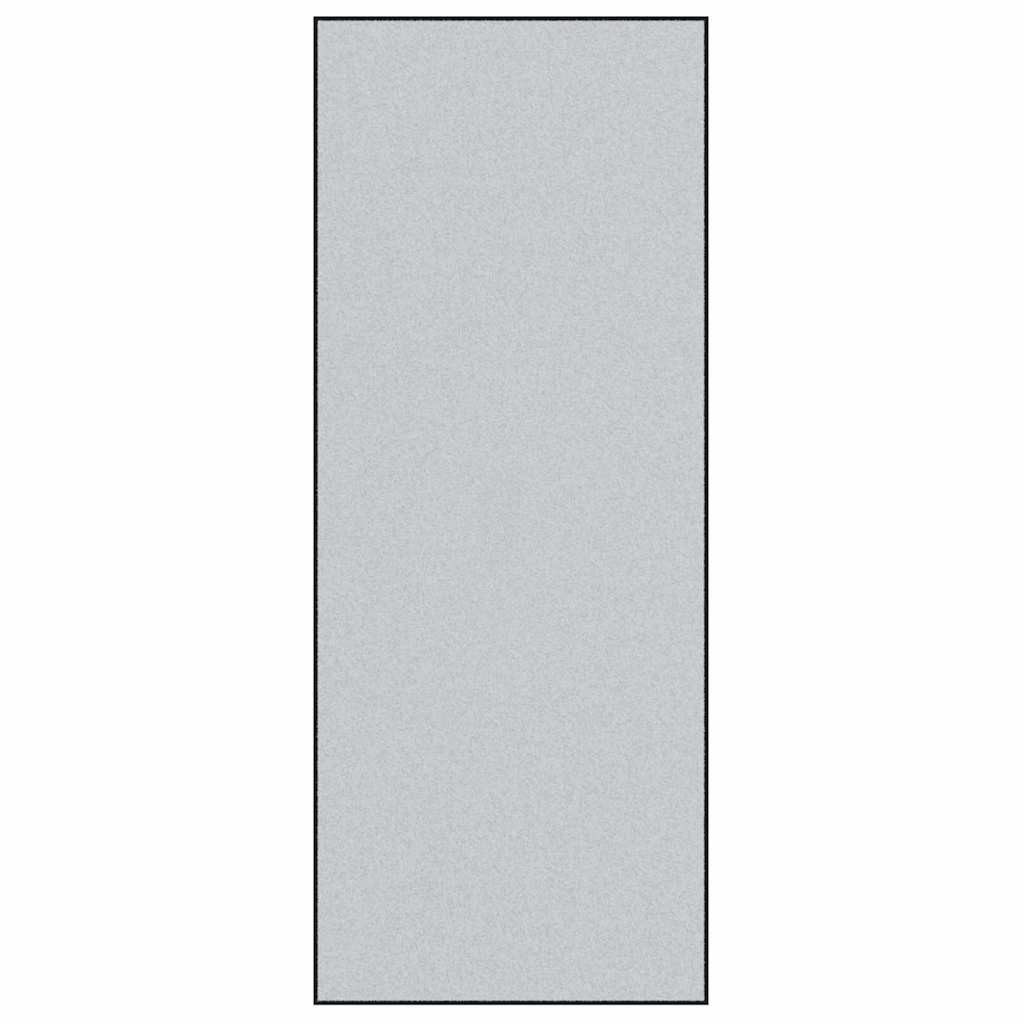 vidaXL Fußmatte Fußmatte Grau und Schwarz 120 x 300 cm 100% Polyamid, Rechtwinklig, Höhe: 0.9 mm