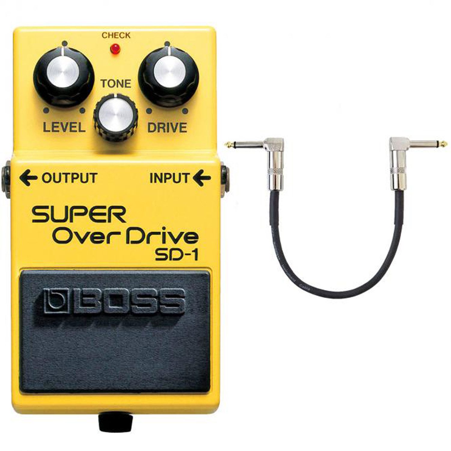 Boss by Roland E-Gitarre Boss SD-1 Super Overdrive Pedal mit Patchkabel 30cm
