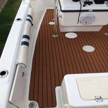 ELUTO Bodenmatte, EVA Schaum Selbstklebend Boot Yacht Fußboden 6mm 240x60cm