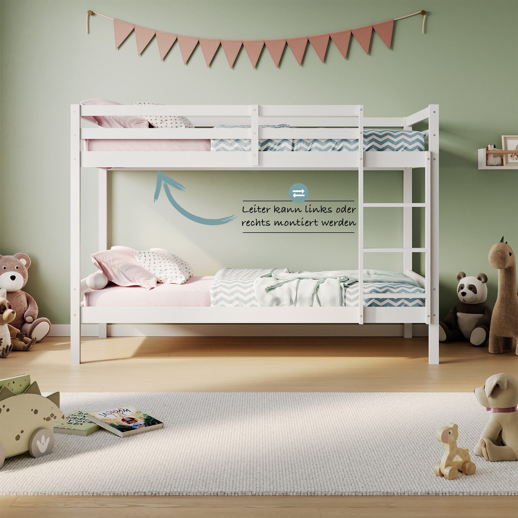 Kids Collective Hochbett 90x200 Etagenbett, EN günstig online kaufen