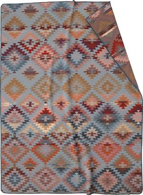 Wohndecke Navajo, bunte Ethno-Sofadecke in 150x200 cm, Biederlack, Decke aus Baumwollmischgewebe, Made in Germany