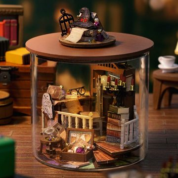 Cute Room 3D-Puzzle Puppenhaus Miniatur DIY Modellbausatz Zauberhaus, Puzzleteile, 3D-Puzzle Miniaturhaus Modellbausatz zum Basteln Traumflaschen-Serie