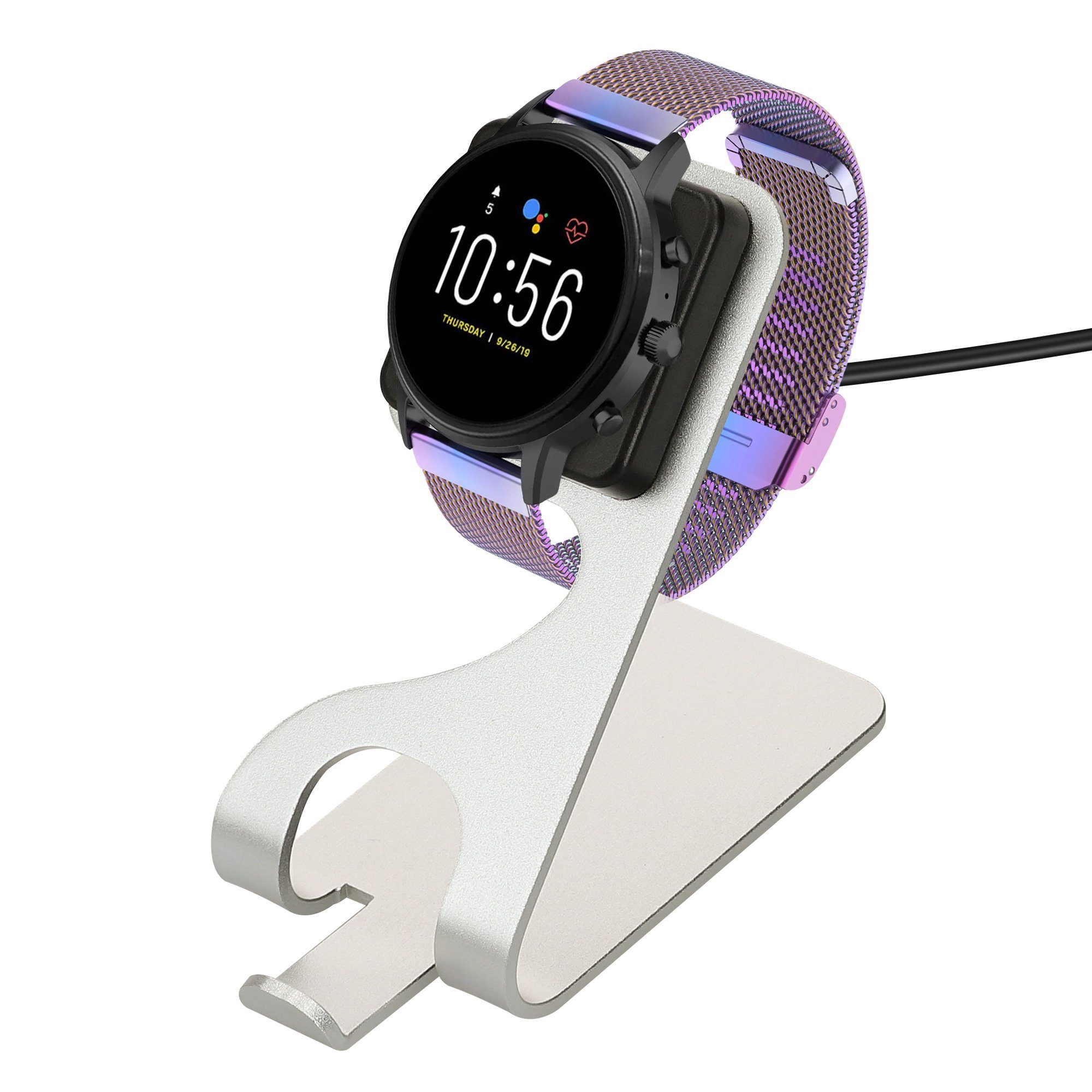 kwmobile USB Ladegerät für Fossil Gen 4 / Gen 5 / Michael Kors Runway MKT0002 Smartphone-Ladegerät (1-tlg., USB Kabel Charger Stand - Smart Watch Ladestation - mit Standfunktion)