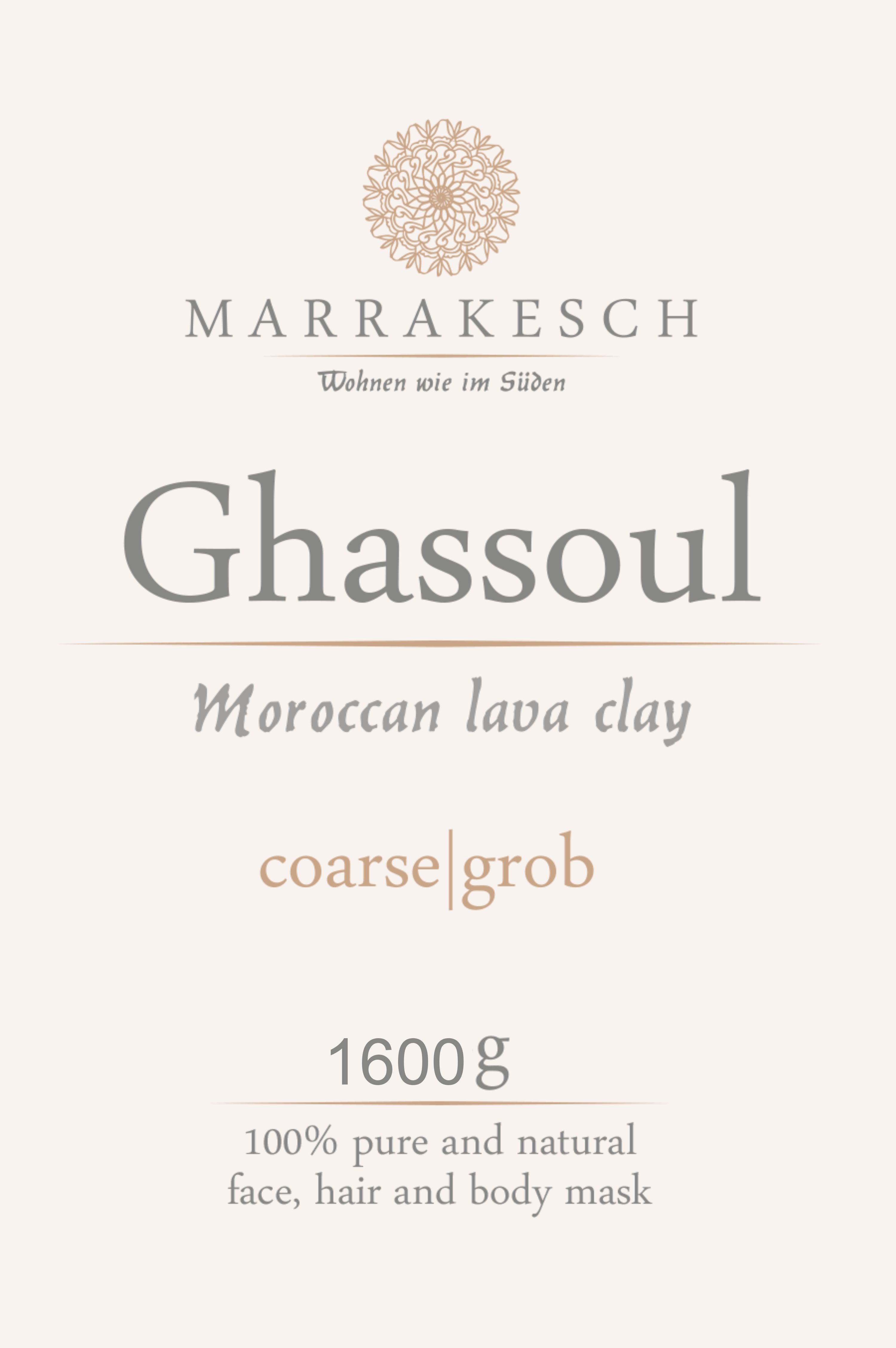 Marrakesch Orient & Mediterran Interior Körperpeeling Ghassoul Lavaerde Granulat 1600g