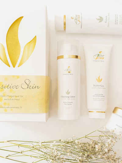 Aloe Vera Cosmetic Tratz Gesichtspflege-Set Sensible & empfindliche Haut Pflegeset Sensitive S, 4-tlg.