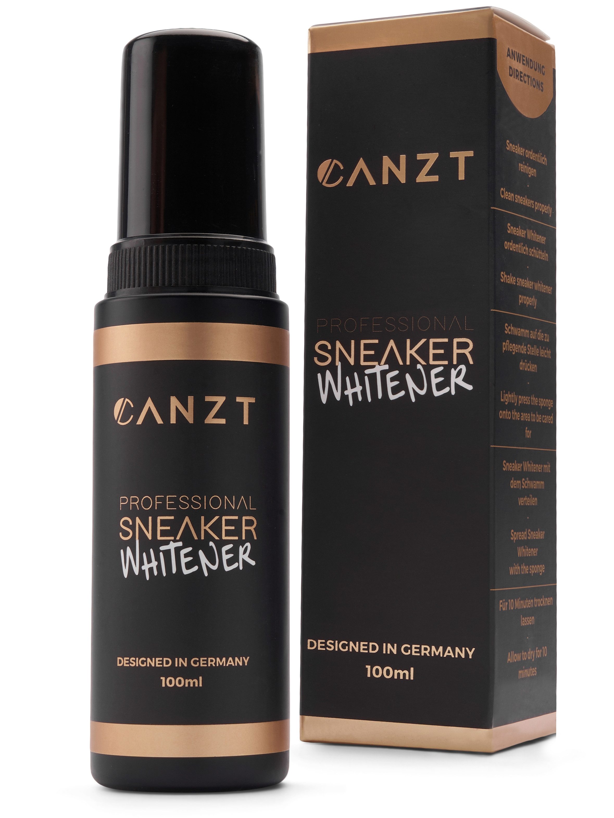Sneaker Whitener – Schuhcreme Weiß für Leder & Sneaker – 100ml Schuhreiniger
