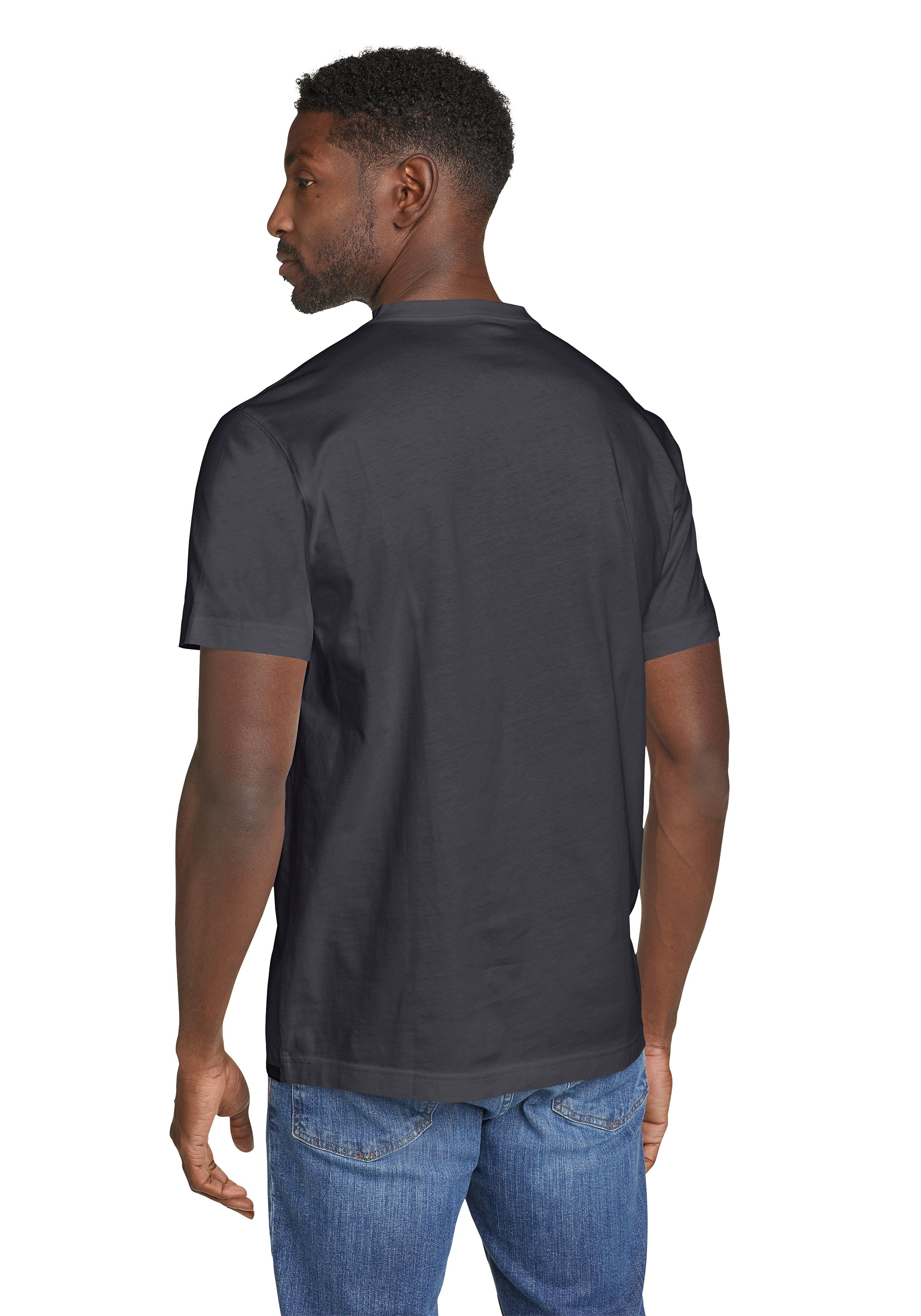 Legend 100% Bauer Pro V-Ausschnitt T-Shirt Mitternachtsnavy - Wash Eddie Baumwolle Shirt