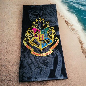 AY!Max Strandtücher Großes Harry Potter Badetuch mit Hogwarts Wappen, 70x140cm