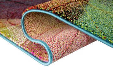Teppich Teppich modern Designerteppich Blätter Laub bunt, Carpetia, rechteckig, Höhe: 13 mm