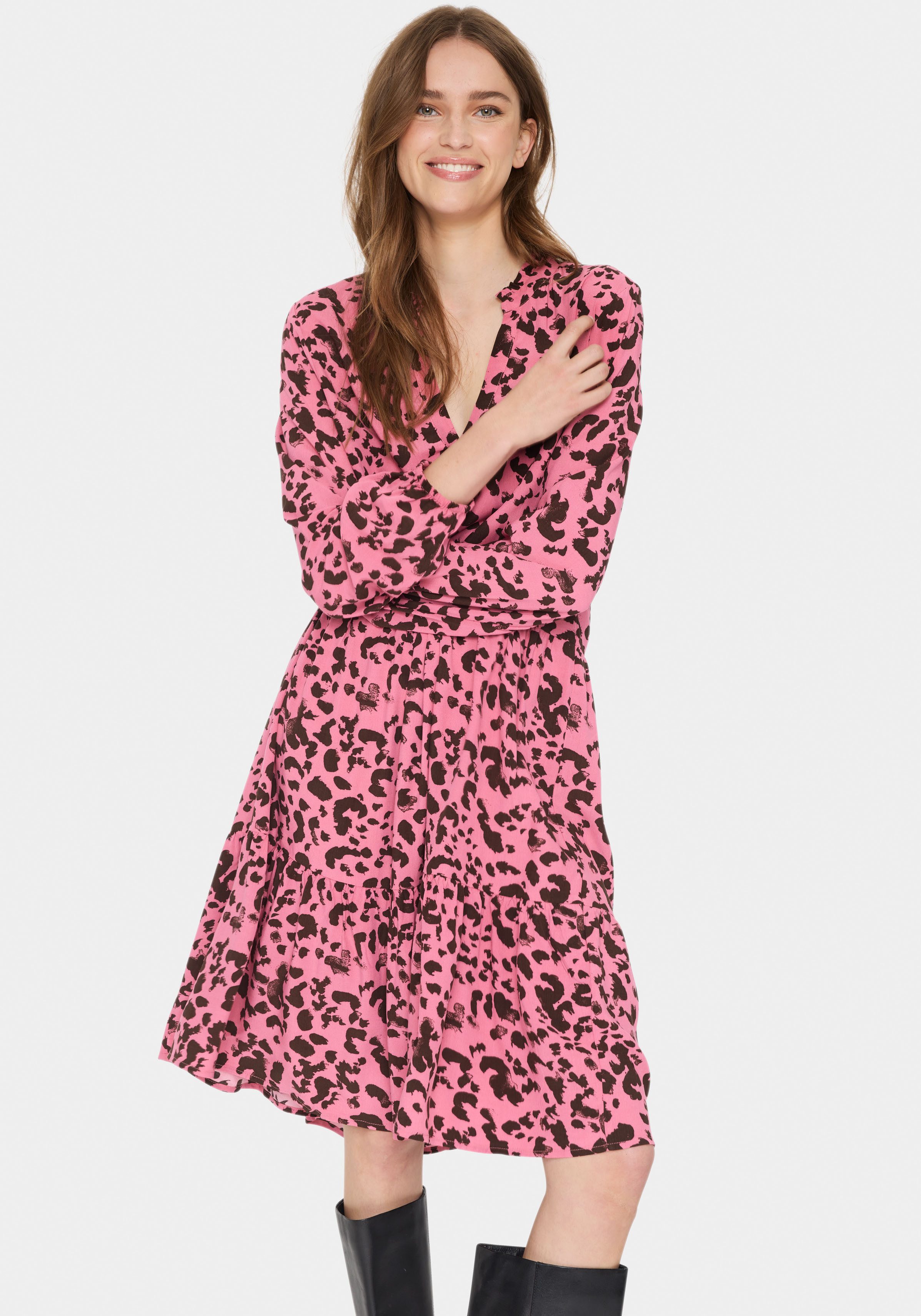 Saint Tropez Druckkleid EdaSZ LS Dress günstig online kaufen