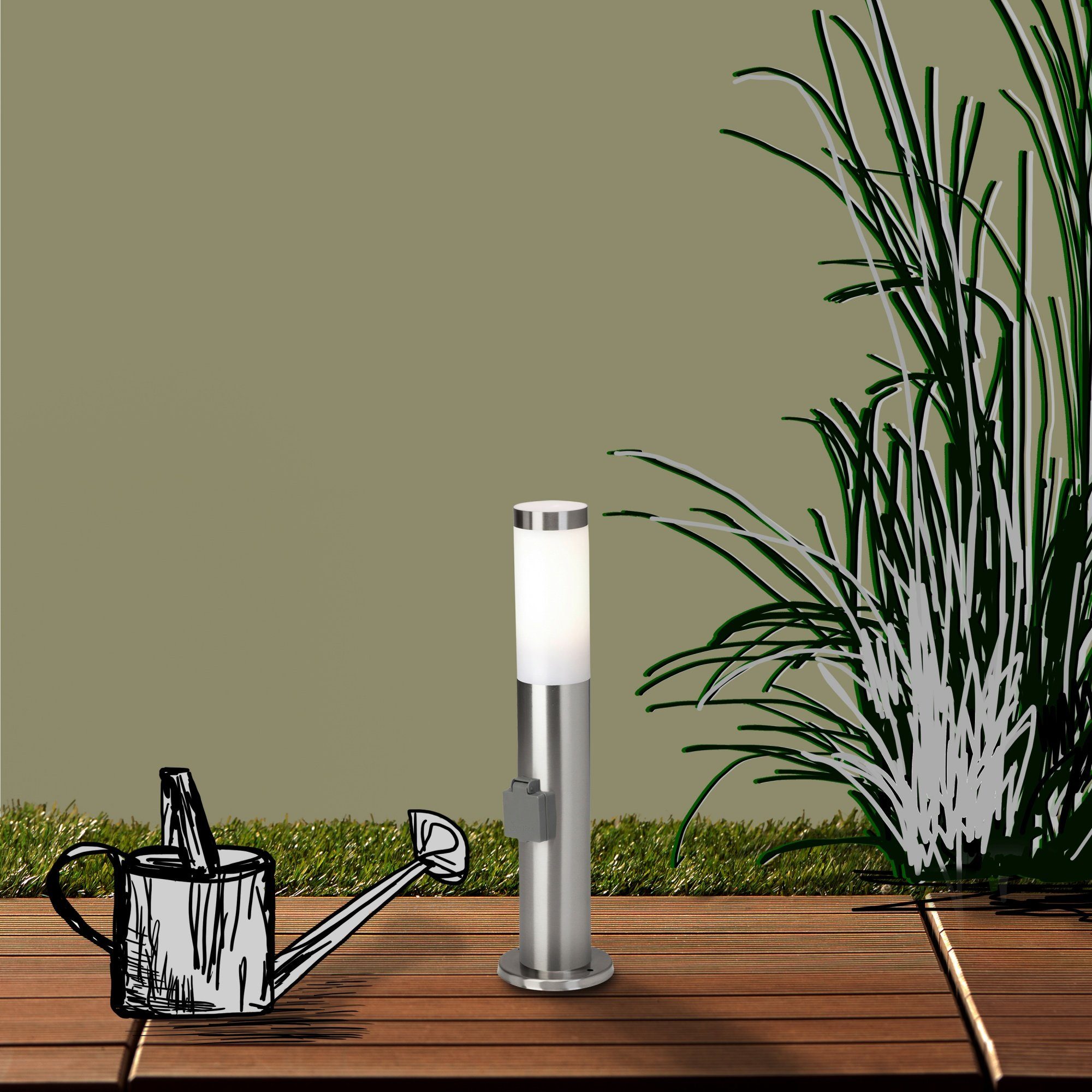 Lightbox Außen-Stehlampe, ohne Leuchtmittel