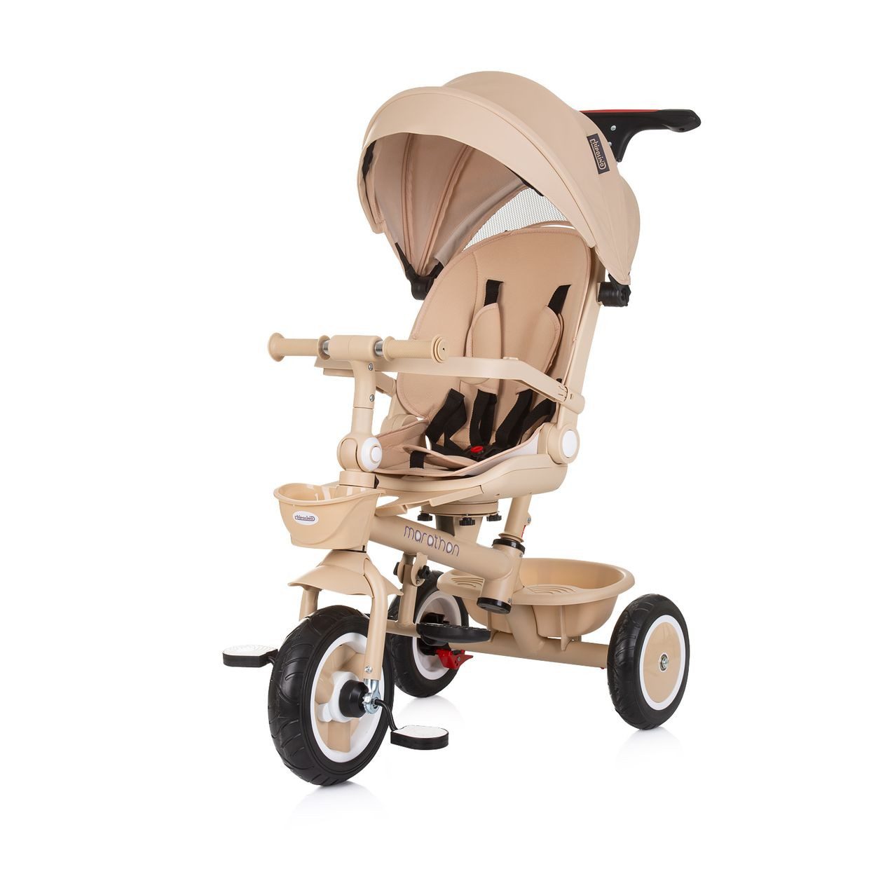 Chipolino Dreirad Tricycle Marathon 2 in 1, Dreirad, Sitz umkehrbar, Gummir günstig online kaufen