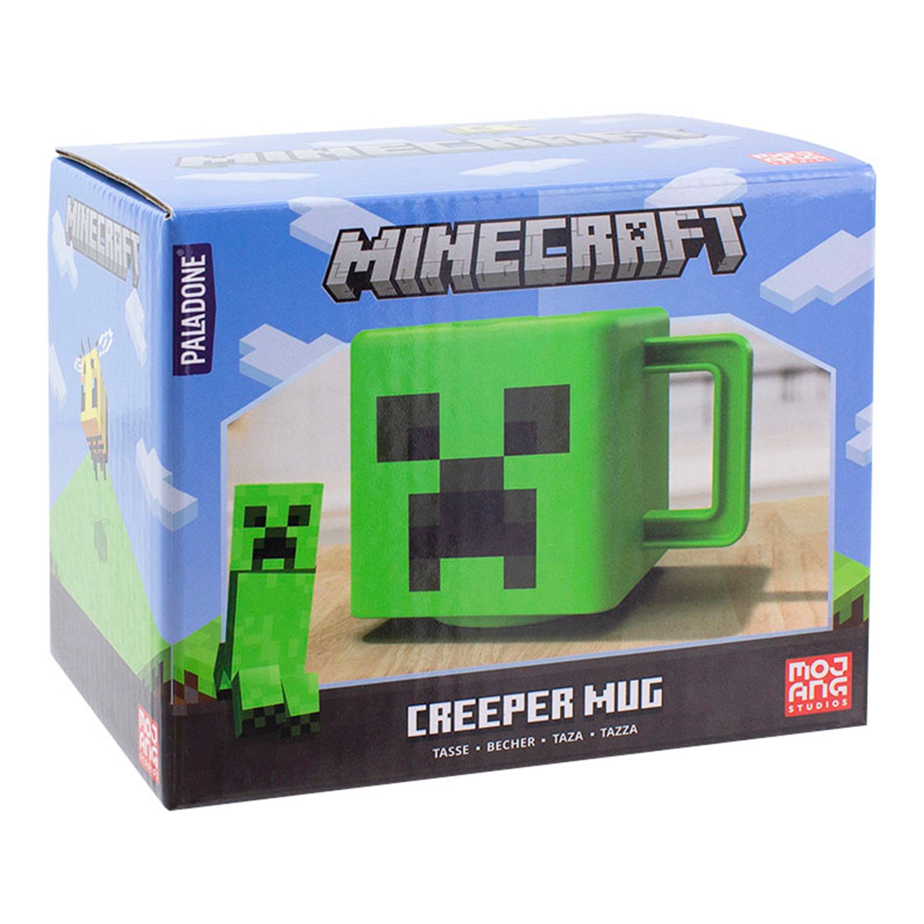 Tasse 100% Minecraft Kunststoff Face, Paladone Tasse Creeper