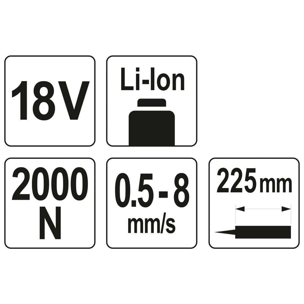 Kartuschenpresse ohne Druckluft-Kartuschenpistole Yato Akku 18 V