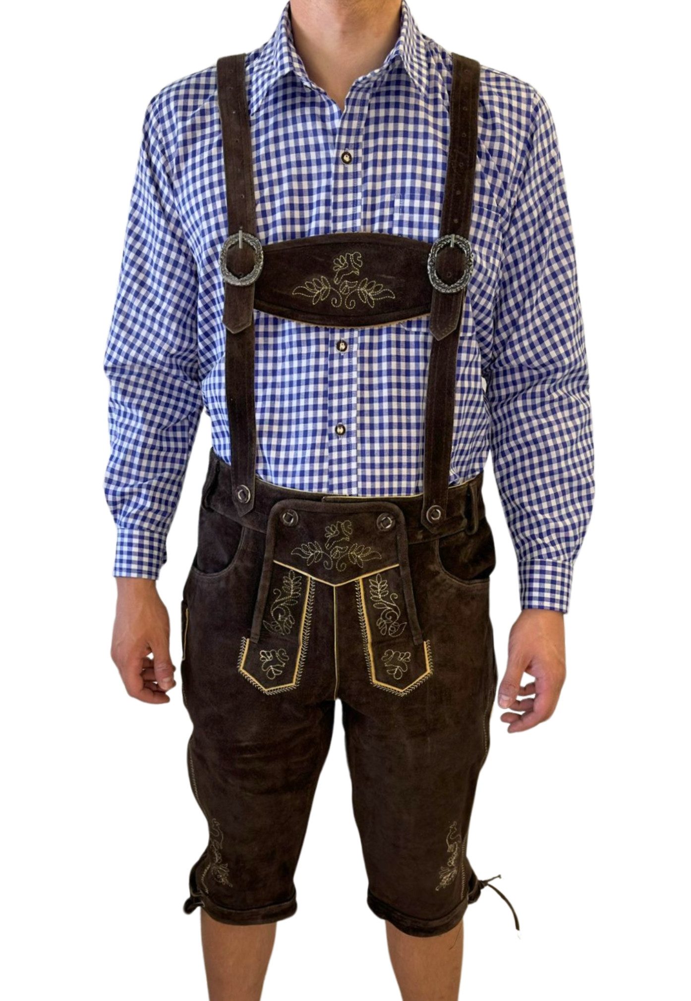 Dretaild Trachtenlederhose Premium Lederhose Herren Tracht günstig online kaufen