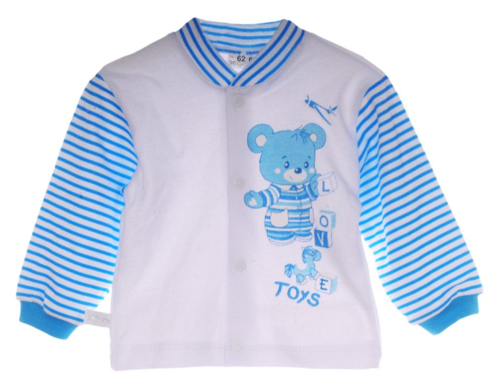 Langarmshirt Erstlingsshirt Baby Hemdchen Erstlingshemdchen Shirt gestreift