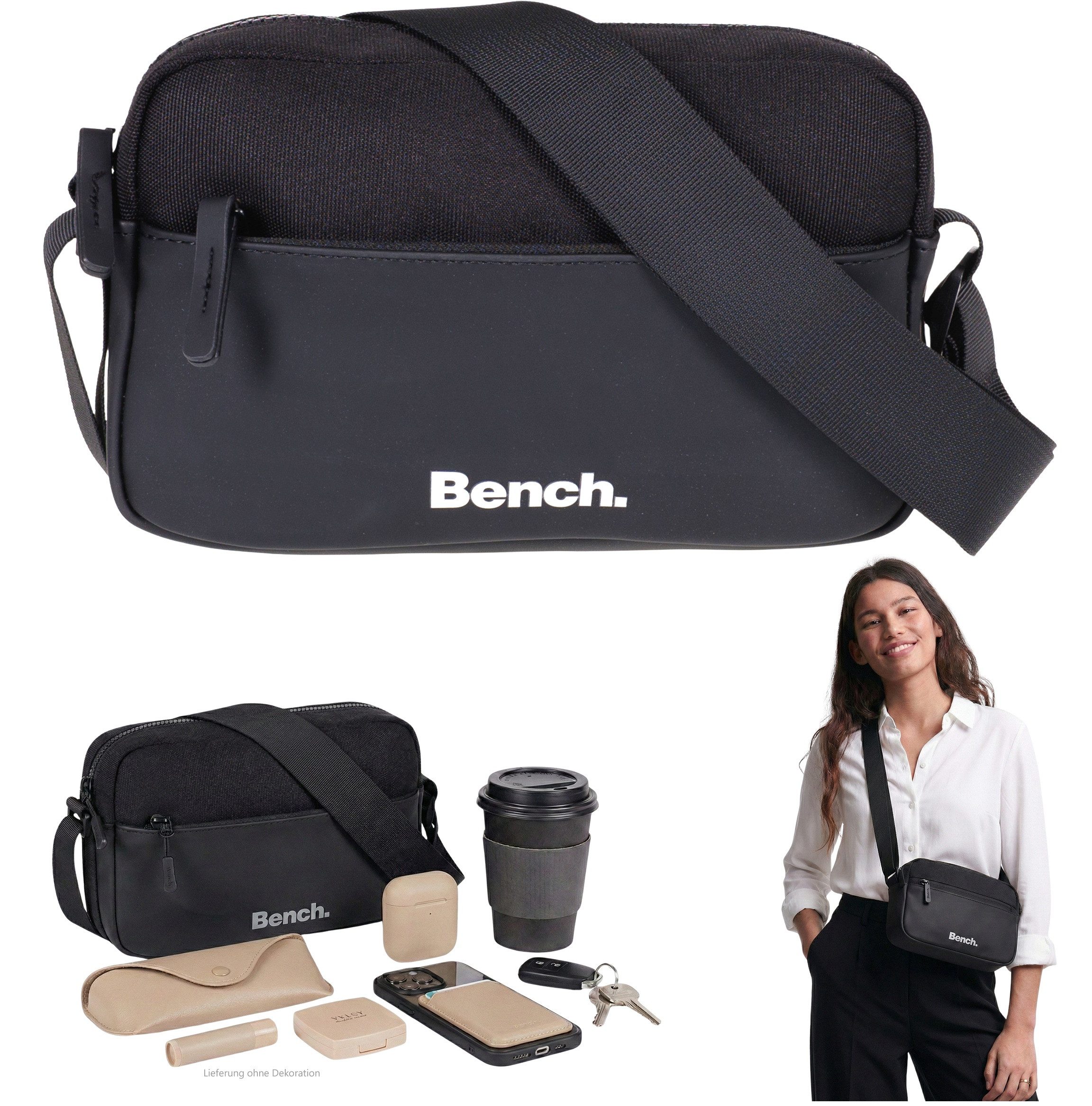 Bench. Handtasche Damen klein Schultertasche Umhänger Schultertasche, Umhängetasche Damentasche handbag Mädchen Style 64224 + Etui